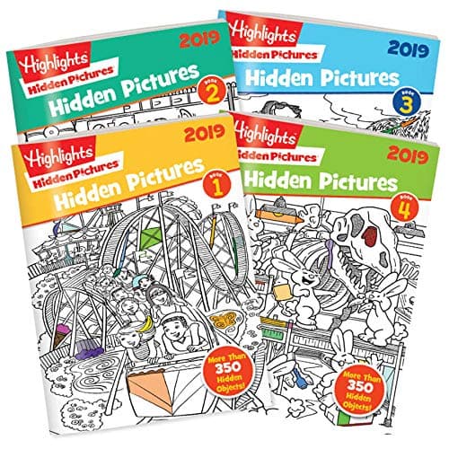 Highlights Hidden Pictures 2019 4-Book Set