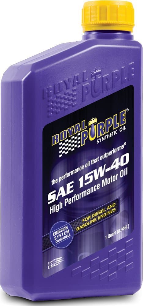12154/300905 API-Licensed SAE 15W-40 High Performance Synthetic Motor Oil - 1 qt. (Case of 12)