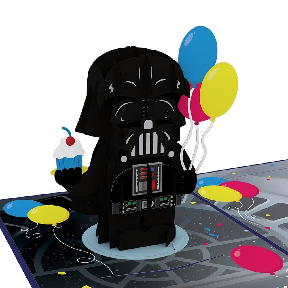 Lovepop Star Wars™ Darth Vader™ 3D Pop-Up Birthday Card - for Him, Her, Kids, Boys, Girls, Men, Women - Funny Greeting Card - 5" x 7" - Envelope Included