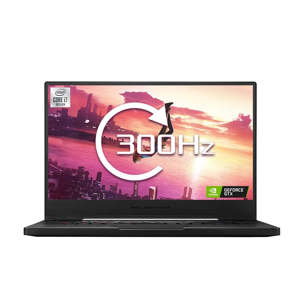 ASUS ROG Zephyrus S15 GX502LXS Full HD 300 Hz 15.6 Inch Gaming Laptop (Intel i7-10875H, NVIDIA GeForce RTX 2080 Super 8 GB, 32 GB RAM, 1TB M.2 NVMe PCIe 3.0, Per Key RGB, Windows 10),Brushed Black