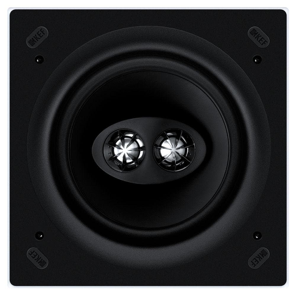 KEFCI160CSDS Square Dual Stereo In-Ceiling Architectural Loudspeaker (Single)