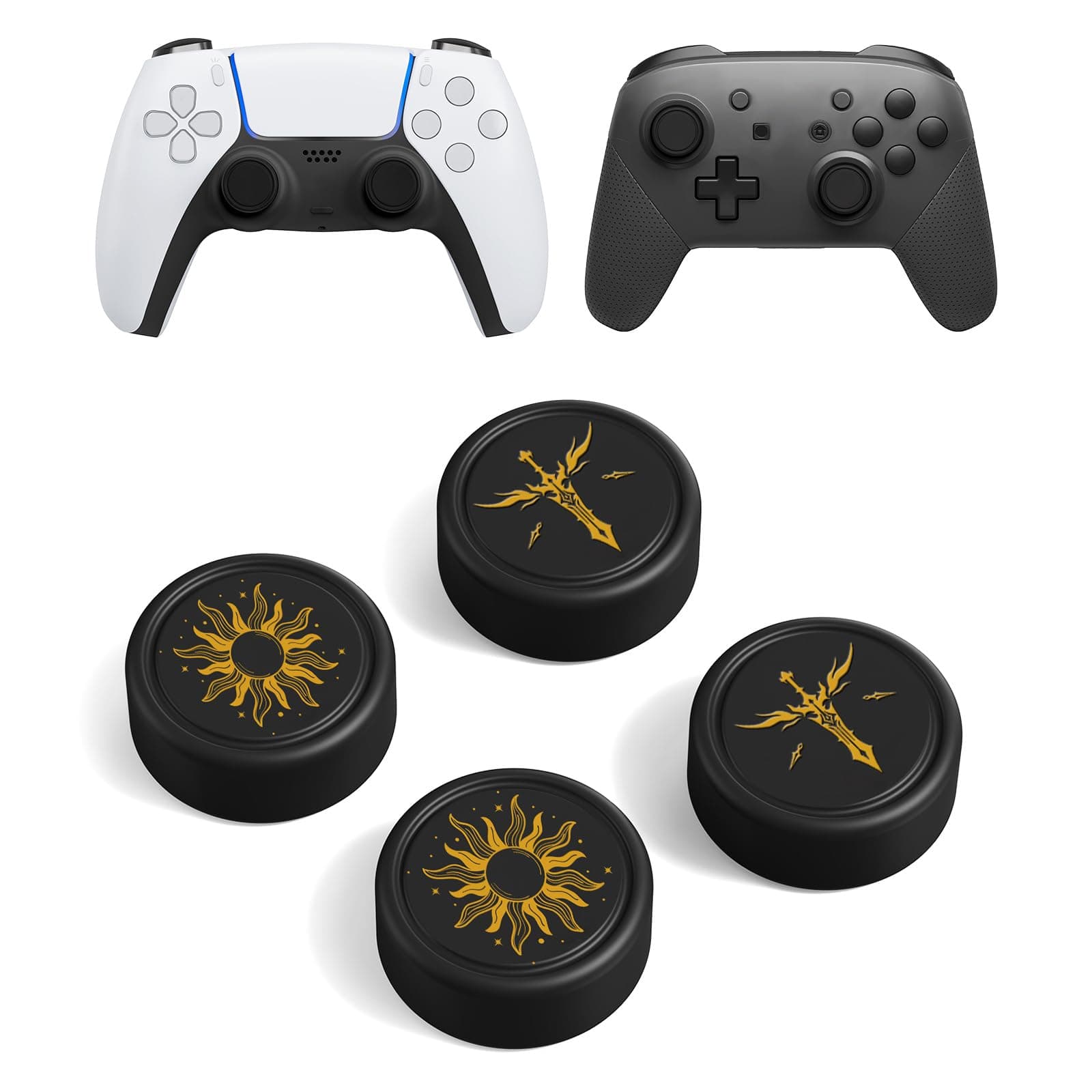 JINGDU Silicon Thumb Grip Caps Compatible with Switch 2017