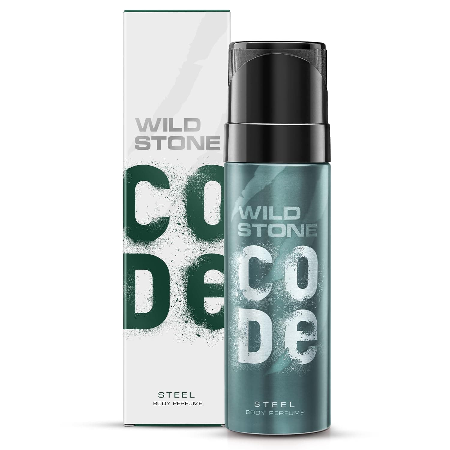 Wild Stone Code Steel Long Lasting No Gas Body Perfume For Men, 150Ml - Steel, Spray