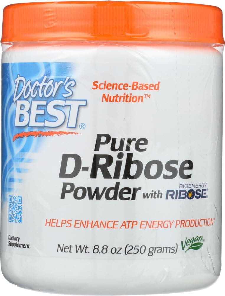 D-Ribose with Bioenergy Ribose, Non-GMO, Vegan, Gluten Free, Energy Enhancement, 250g, 8.8 Ounce (Pack of 1)