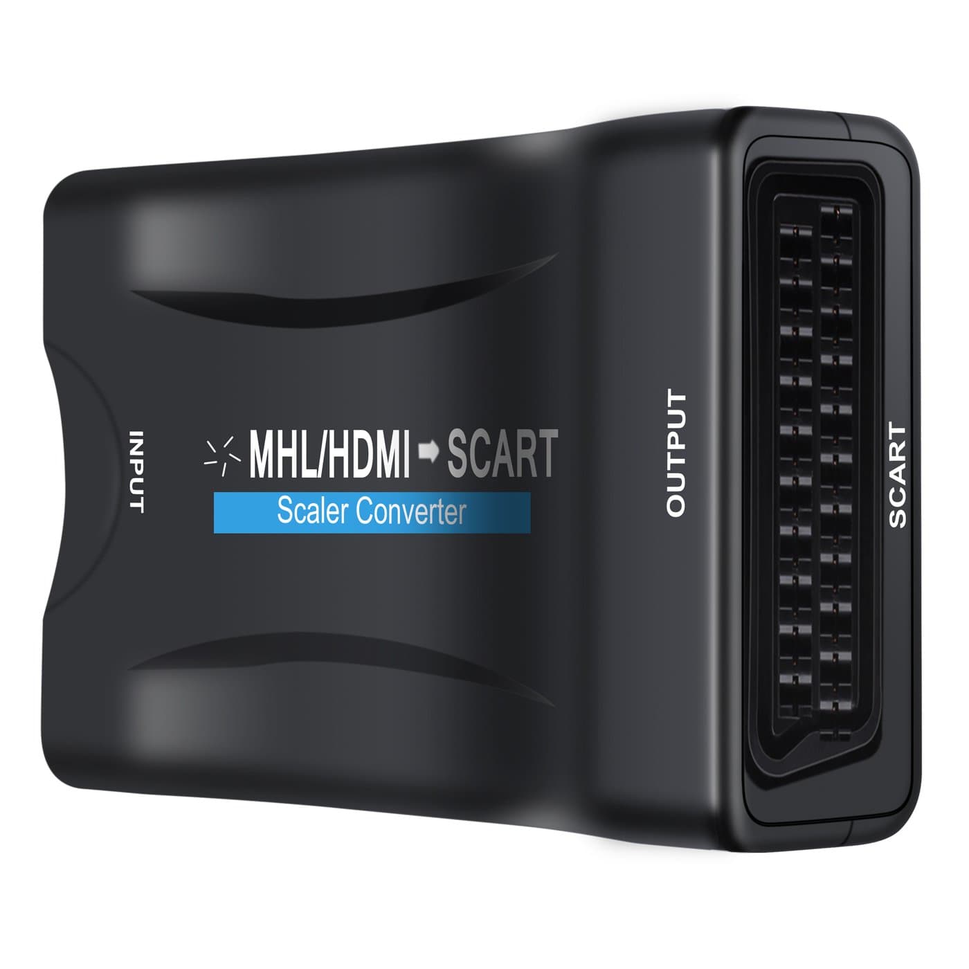 OLRIKE 1080P HDMI to SCART Converter HDMI Input and SCART Output Composite Video Stereo Audio Adapter for TV DVD SKY HDTV HD Blu Ray PS3 VHS