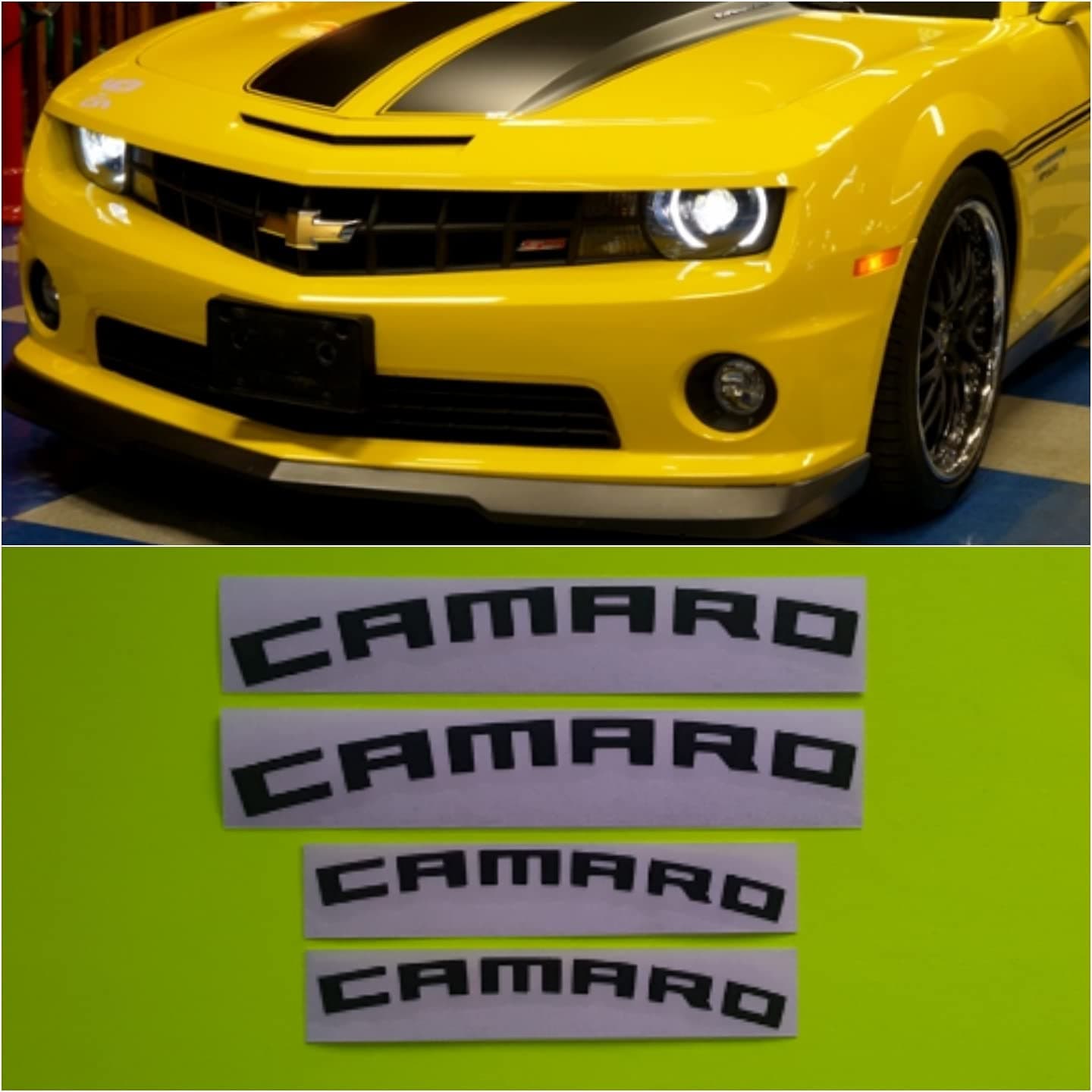 R&G High Temp Chevy CAMARO 4 and 6 Piston Brake Caliper Decals Stickers (Black)