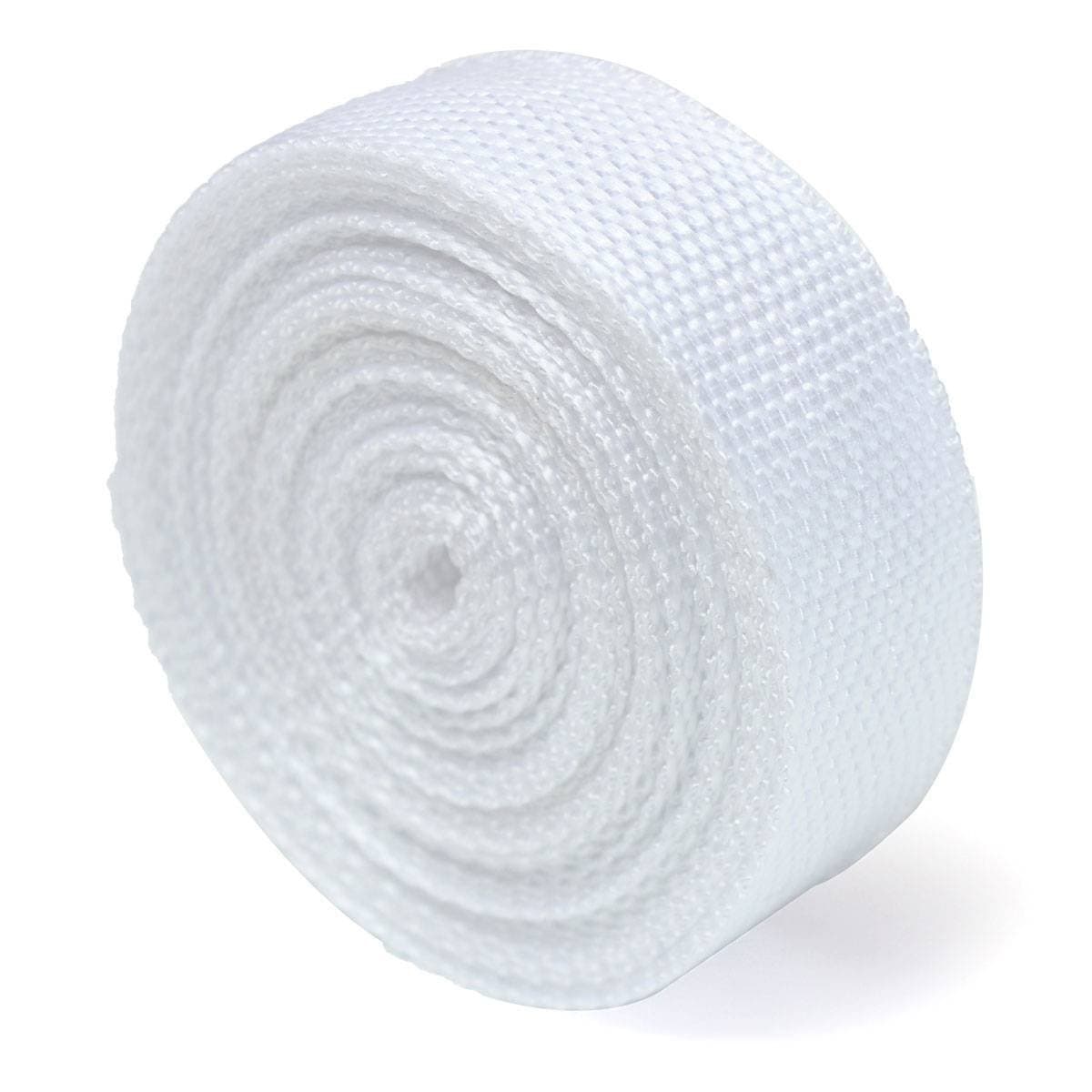 Tape Nylon Strap for Helmets, Bags, Backpacks, Fashion and Accessories//WHITE Various Lengths:2 m, 5 m, 10 m, 20 m, 50 m, 100 m x h 3.0 cm and h 2.5 cm, Bianco h cm 3, 2m