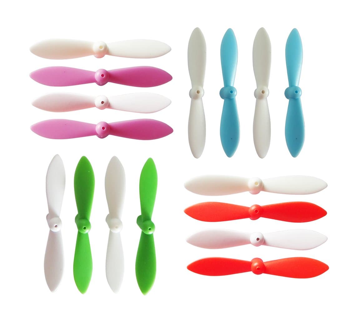 16PCS Cheerson CX-10 Quadcopter Propeller Blade Prop White Blue Green Red Purple