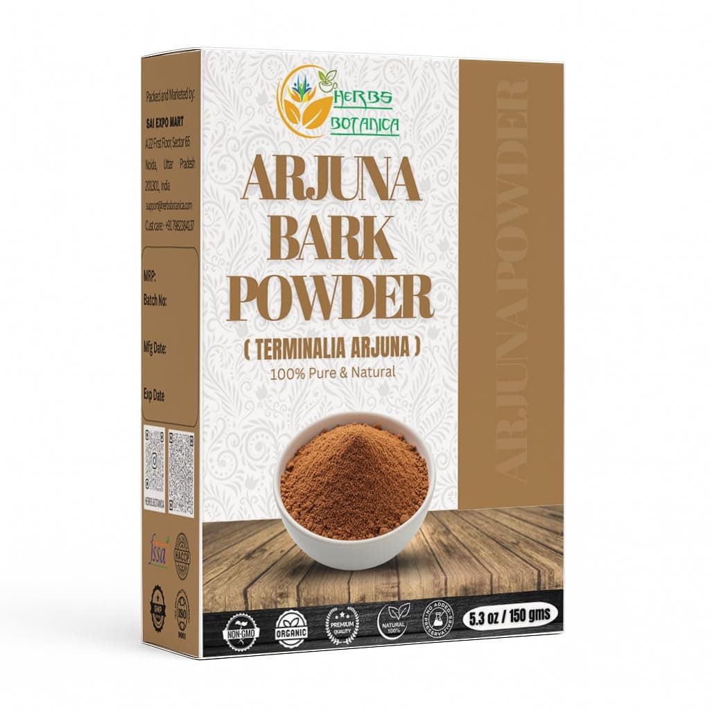 Arjuna Powder 100% Pure Arjuna Bark Powder (Arjun Ki Chaal) for Herbal Tea & Wellness – Finely Ground Tree Bark Powder for DIY Use – 5.3 oz Pack