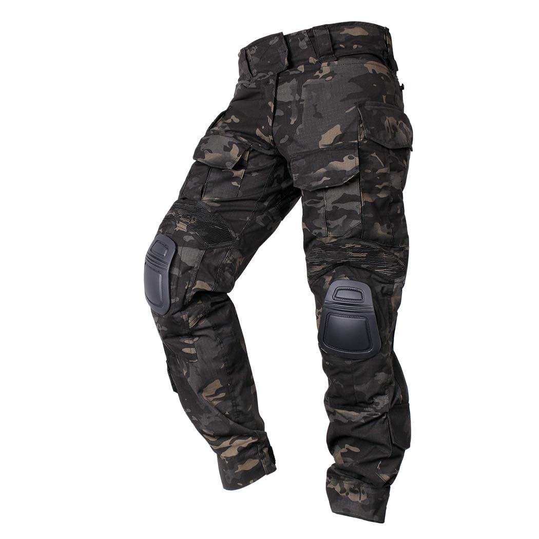IDOGEAR Men's G3 Combat Pants with Knee Pads Multi Camouflage Trousers Airsoft Hunting Paintball Tactical Outdoor Pants