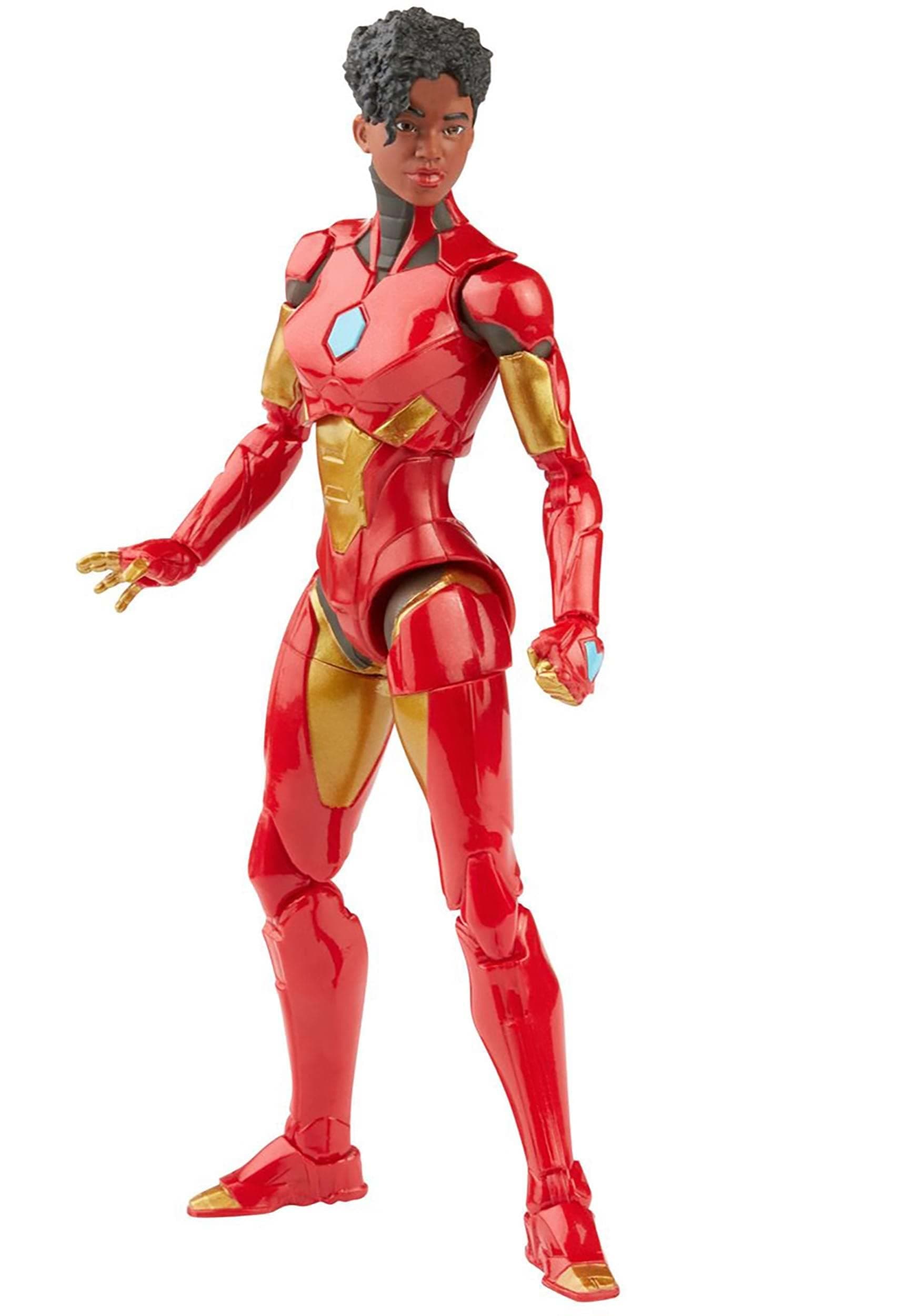 Hasbro Marvel Legends Series 6-inch Ironheart Action Figure Toy, Premium Design and Articulation, Includes 5 Accessories and 1 Build-A-Figure Part, Red,gold