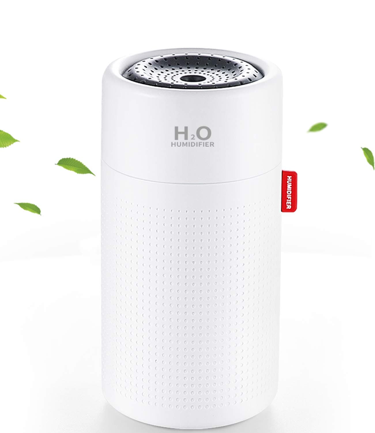 Personal Ultrasonic Humidifier, Portable Cool Mist Air Humidifier for Bedroom,Home,Office,Dorm, 0.75L/0.2 Gallon Up to 28Hours, Waterless Auto-Off, Ultral Quiet Operation, Easy Clean (White)