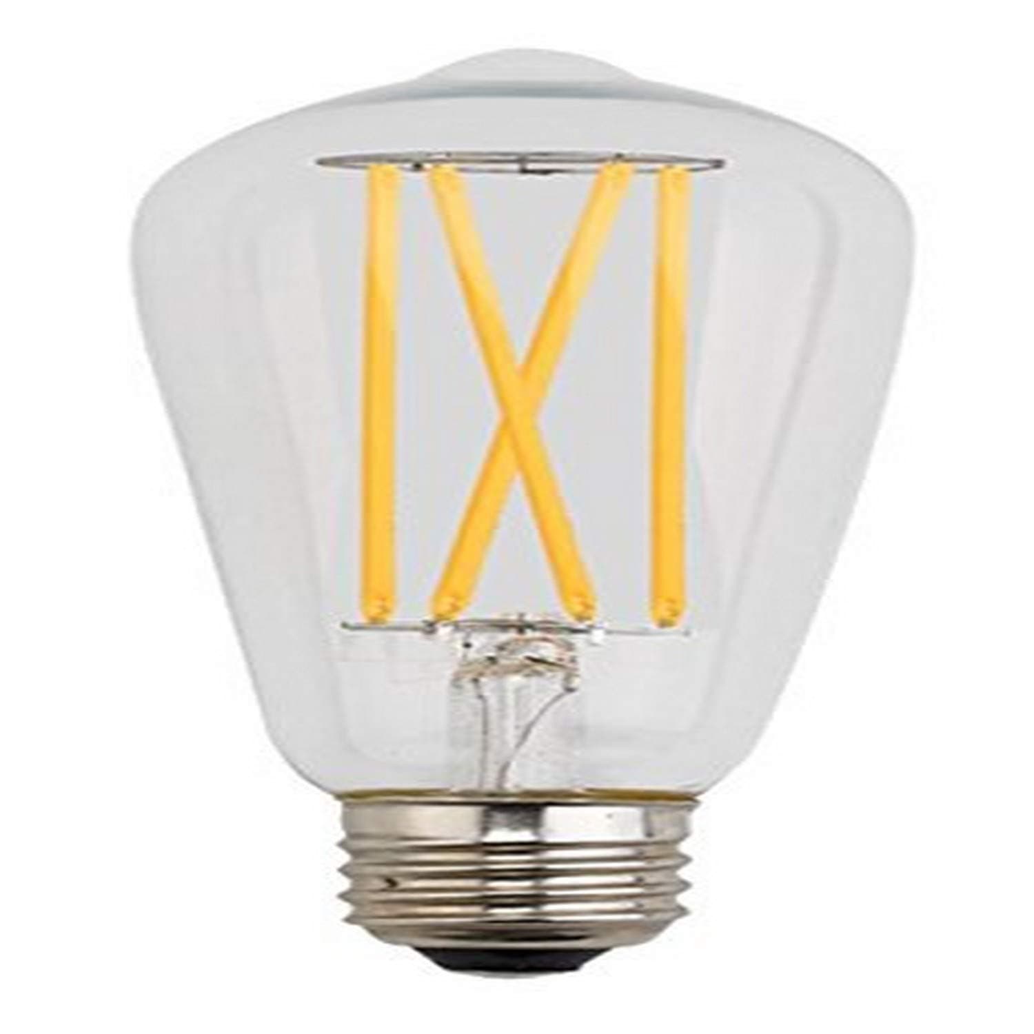 Kodak Led Lighting K67025-UL Kodak 67025-UL Edison ST-64 Dimmable LED Light Bulb, 60-watt, E26 Base, Clear w/Extra Long Filament