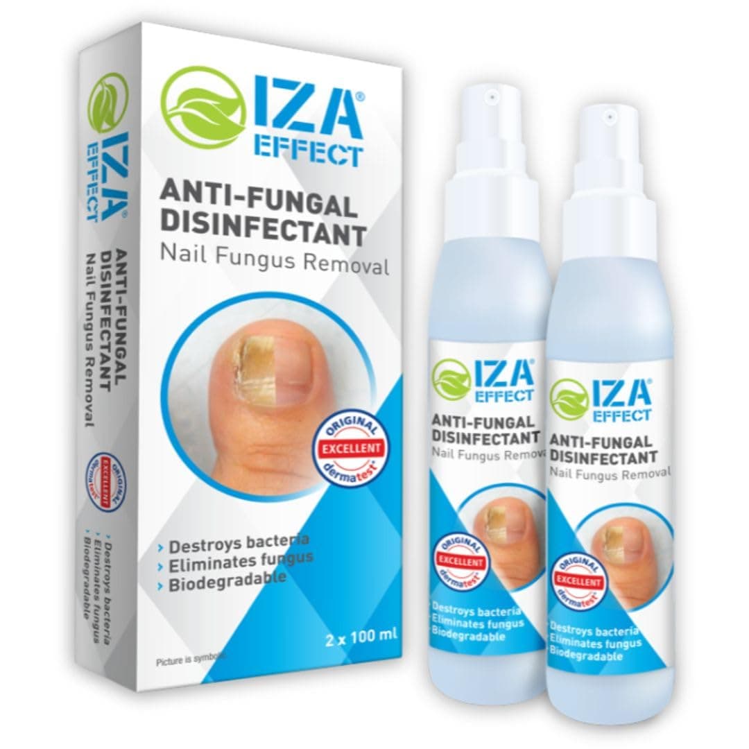 Nail Fungus Remover Spray - Visible Change in 7 Days - Odorless Antifungal Treatment - Effective on Athlete’s Foot, Smelly Shoes & Feet - Easy to Use - (2x100ml)