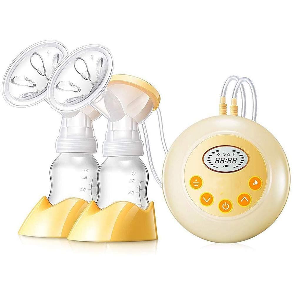 Electric Breast Pump, AnGeer Dual Breastfeeding Pump Automatic Massage with Adjustable Suction Strength