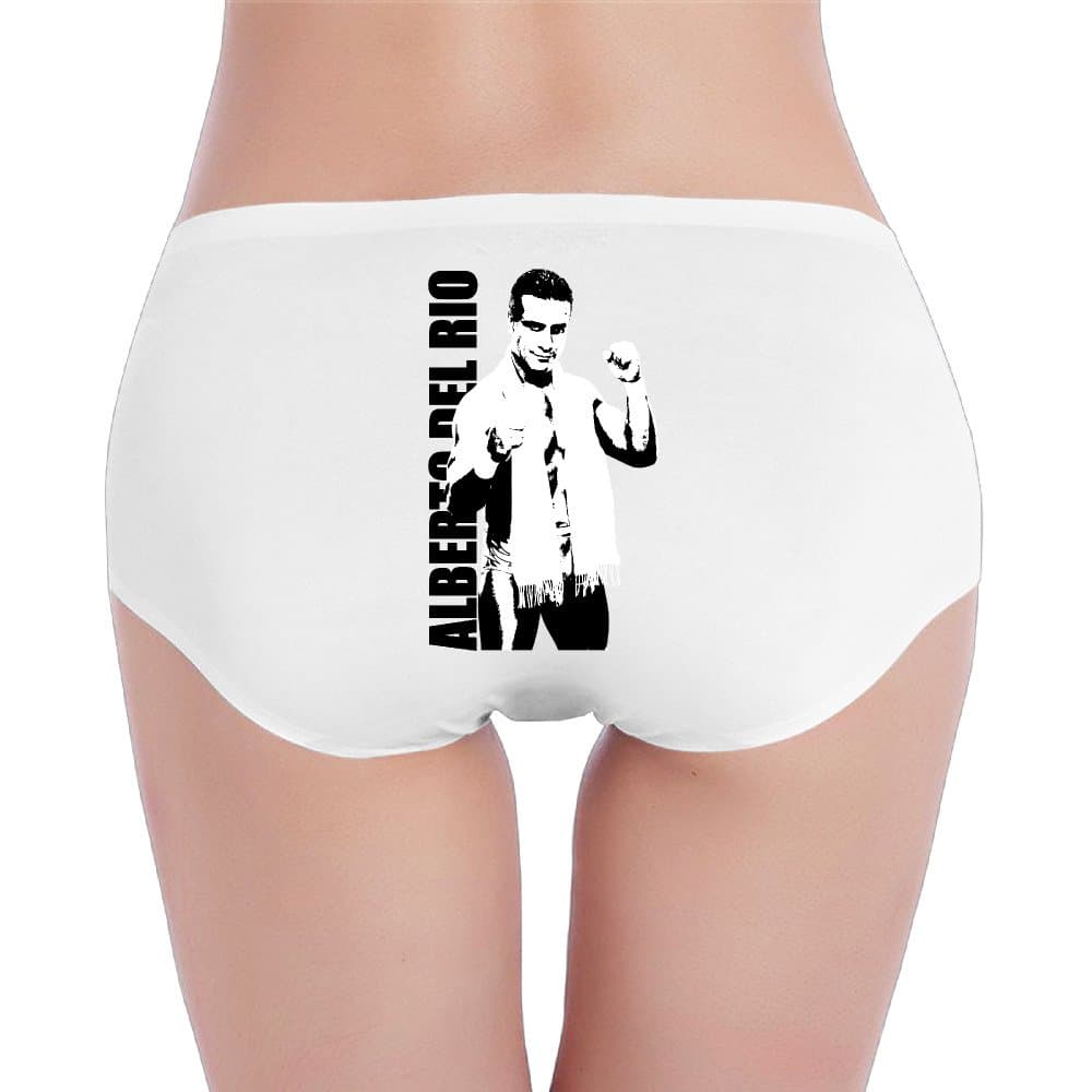 XJBD Women's Low-Waist Alberto DelRio Bikinis Panty White