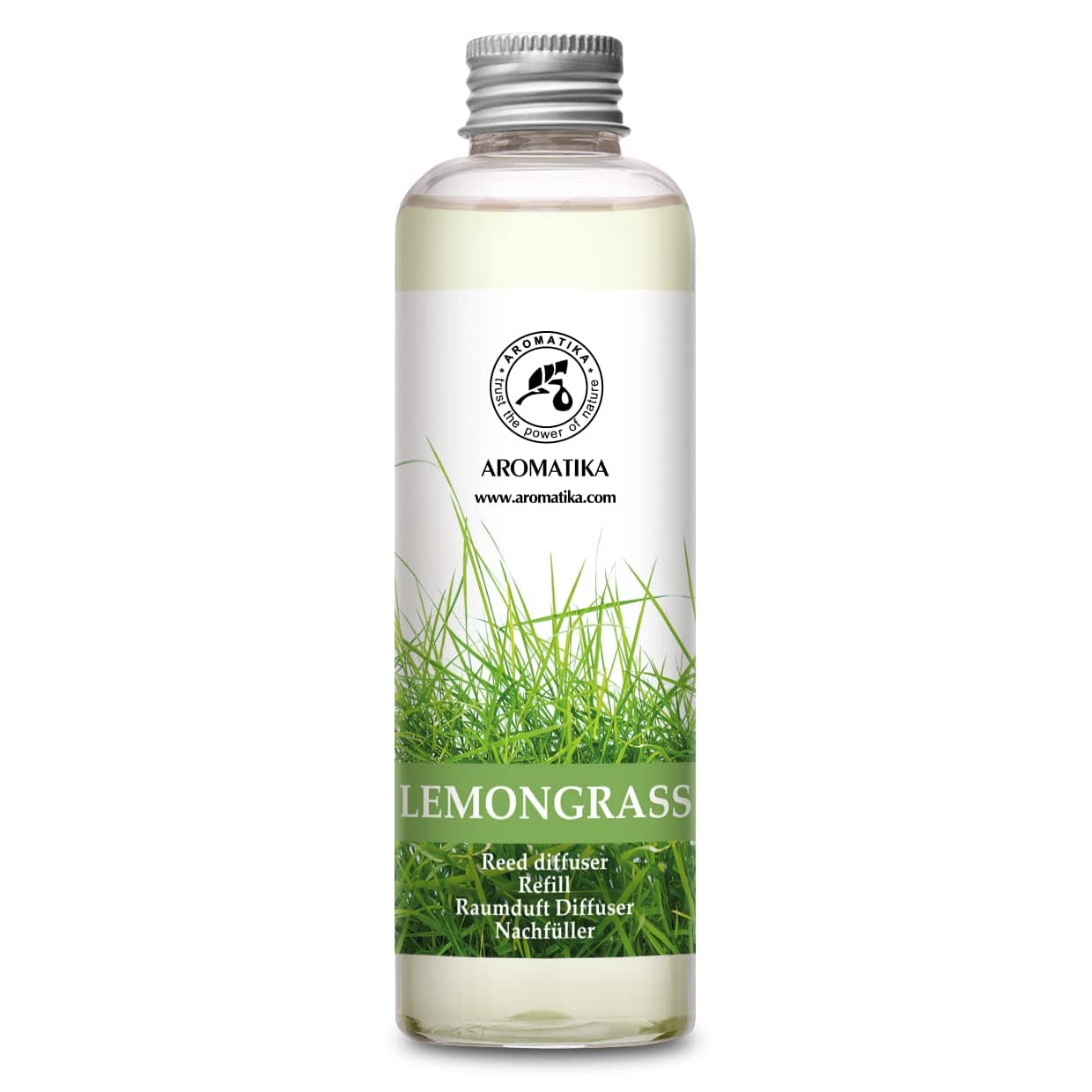 Lemongrass Reed Diffuser Refill, Natural Essential Lemongrass Oil 6.8 Fl Oz -...