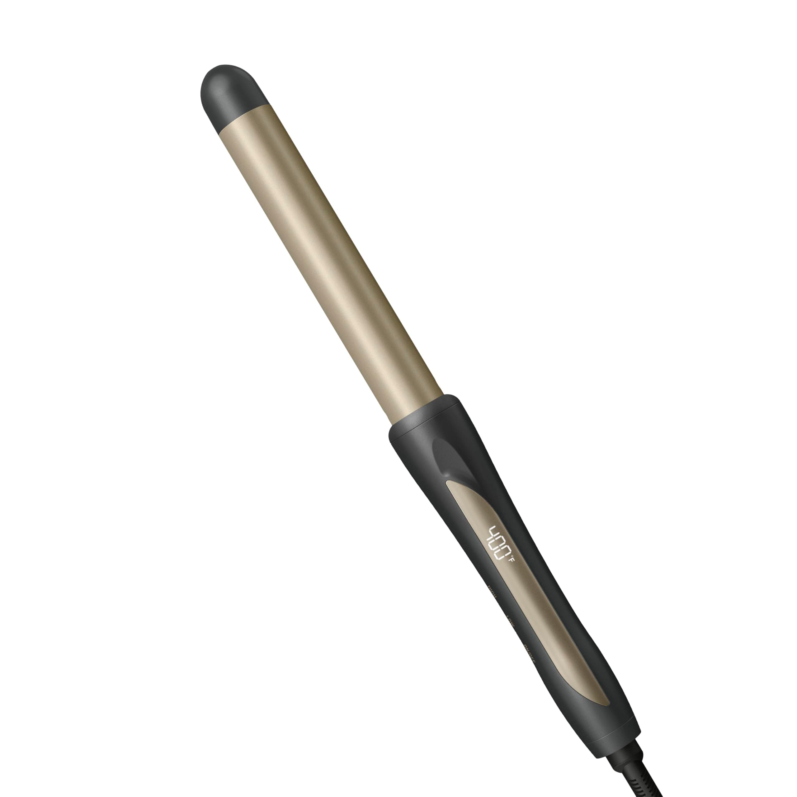 Tourmaline Ceramic 1-Inch Curling Wand, 1-Inch Barrel Produces Flawless Waves, Hair Wand for Use on Short, Medium, and Long Hair, Dark Gray