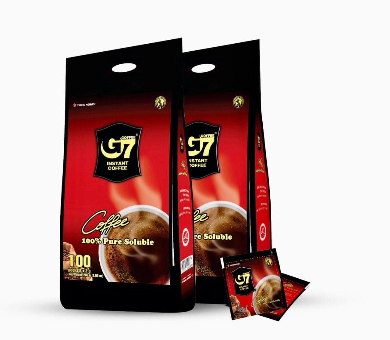 TRUNG NGUYEN G7 Black Instant Coffee 200g (100 Sachets x 200gm)