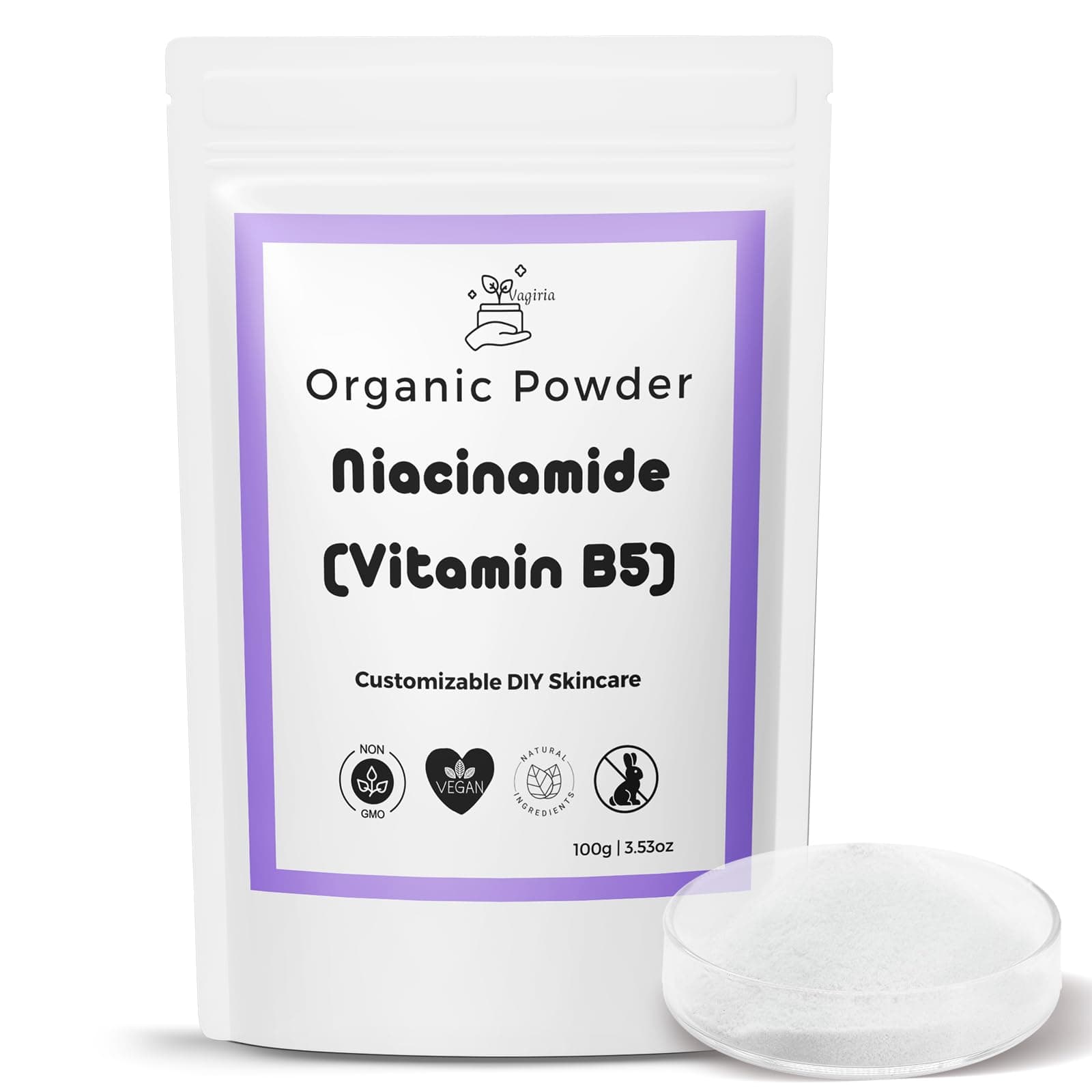 Premium Niacinamide Powder for DIY Skincare - 99% Purity, Soothes Blemished Skin, Reduces Signs of Aging, and Enhances Skin Lightening