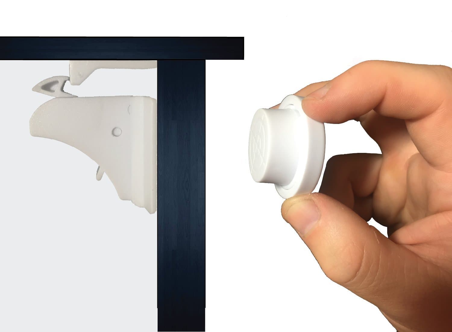 Child Proofing Magnetic Cupboard Locks - Set of 8 Locks and 2 Keys - Child Safety Locks for Cabinets & Drawers - No Tools or Drilling Required!