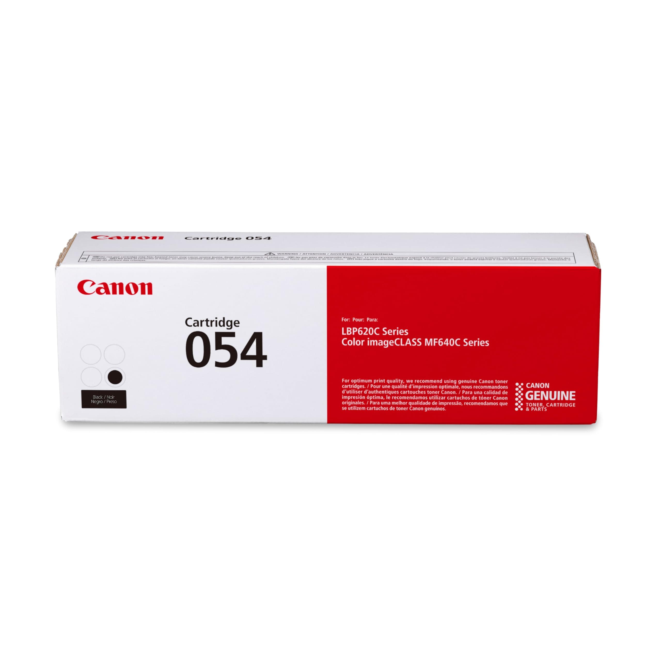 Genuine 054 Black Toner Cartridge Compatible with LBP622Cdw, LBP623Cdw, MF641Cdw, MF642Cdw, MF644Cdw