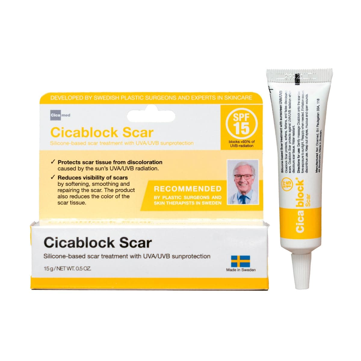 Cicablock, Scar Sun Protection UVA/UVB Sunscreen, Cicamed Organic Science