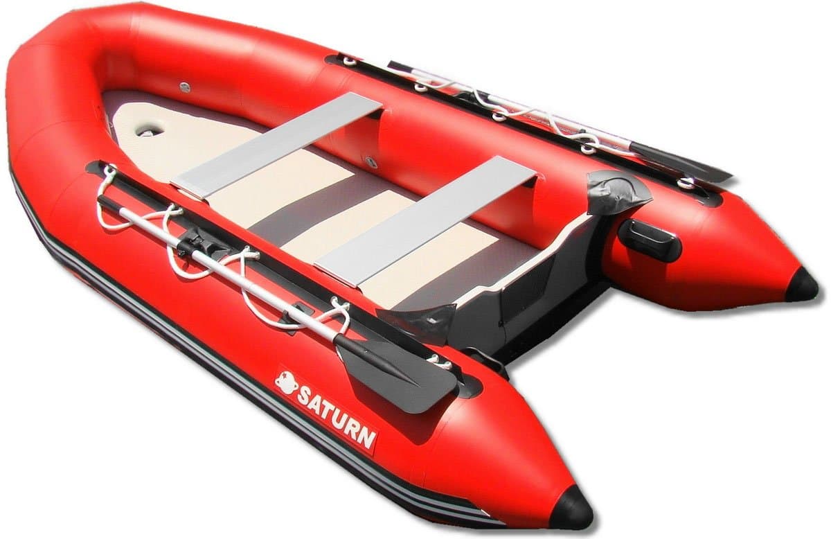 Saturn 12 ft Red Inflatable Sport Motor Boat Dinghy Raft Tender