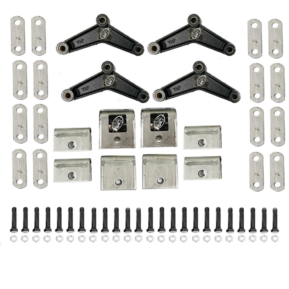 SOUTHWEST WHEEL Triple Trailer Axle Hanger Kit for Double Eye Springs (3.5K)