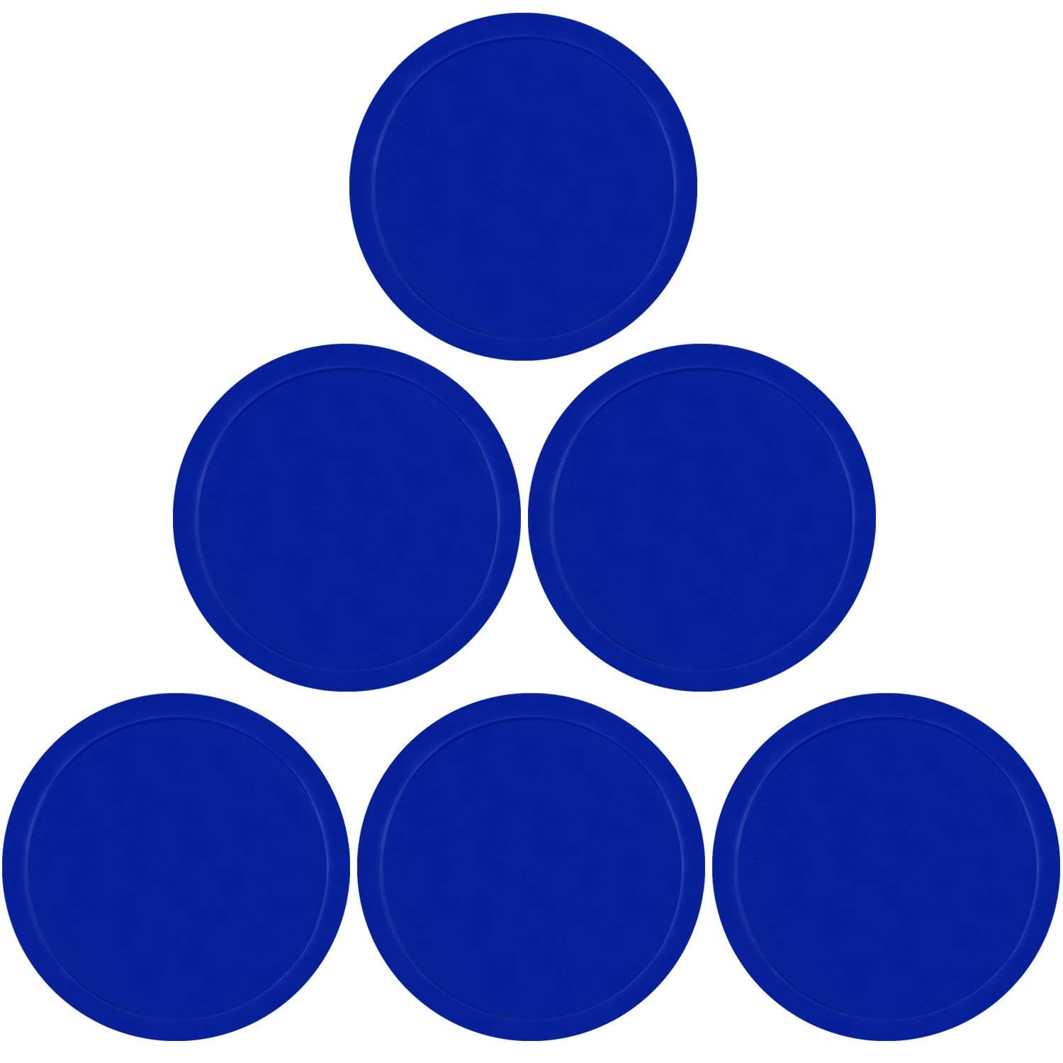 ONE250 3 1/4 inch Air Hockey Pucks, Full Size Goal Packs Replacement Accessories for Game Tables (6 Pcs)