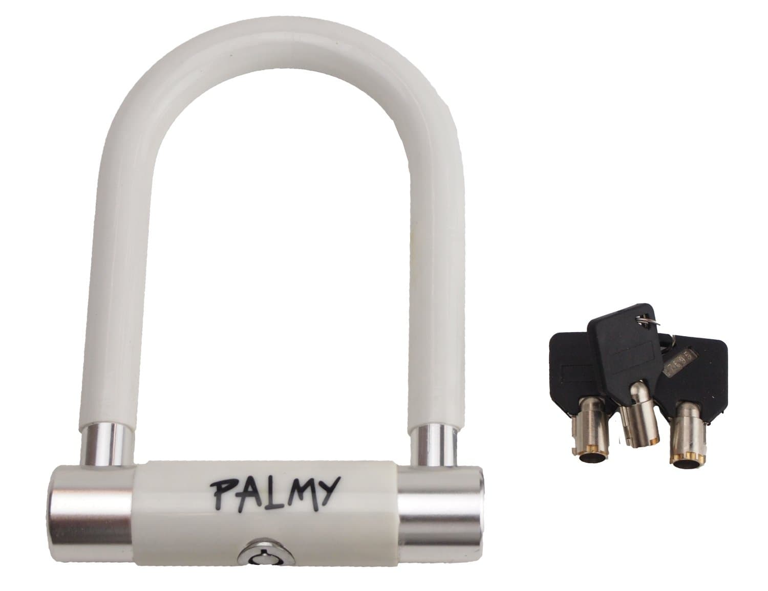 Palmy Alloy Mini U-Lock, 3 inch X 5 inch - White - 33875