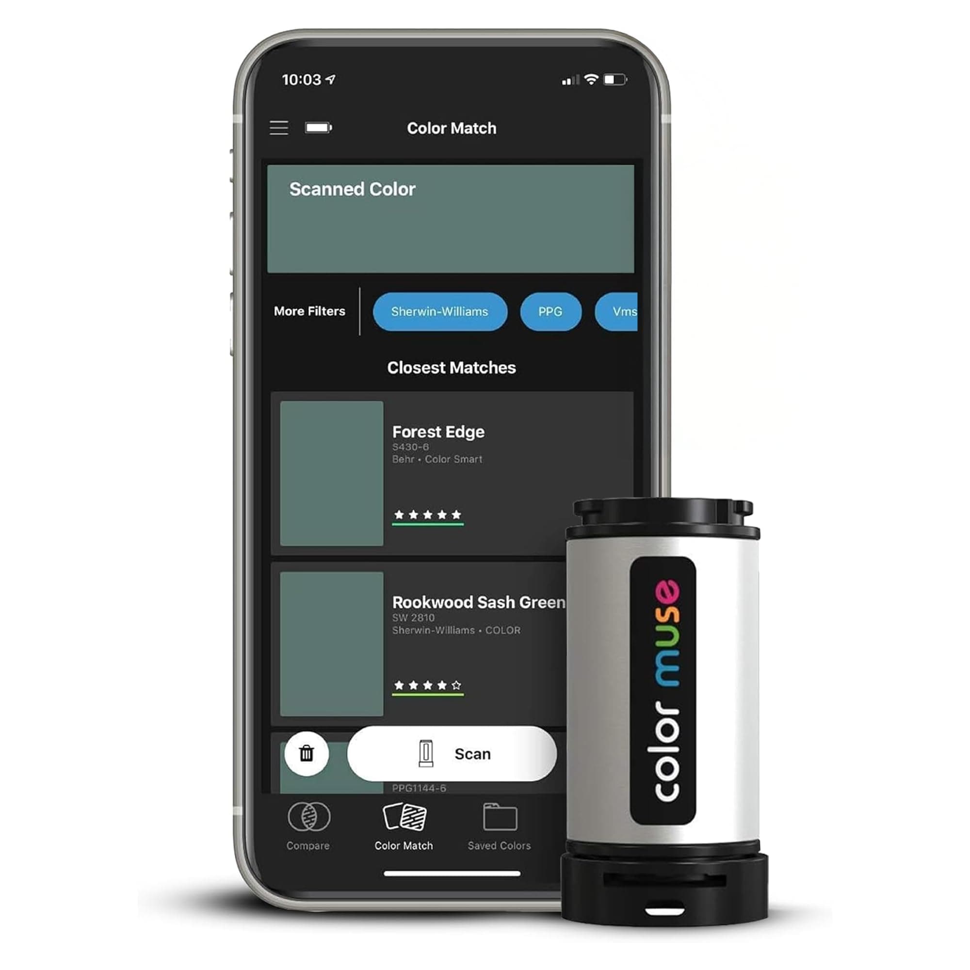 Color Muse tool for color matching paint and more
