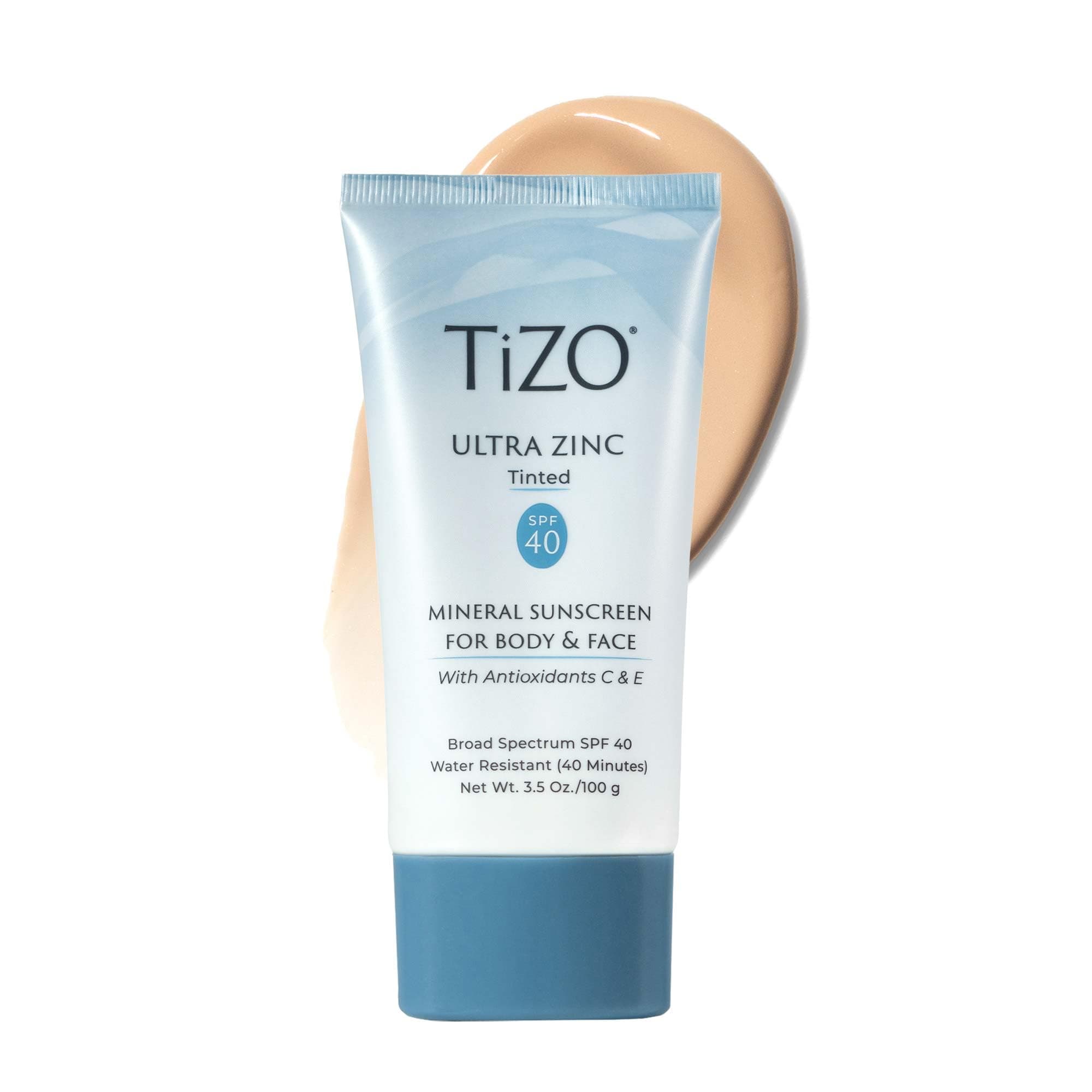 Tizo Body And Face Lightly Tinted SPF 40 For Unisex 3.5 oz Sunscreen