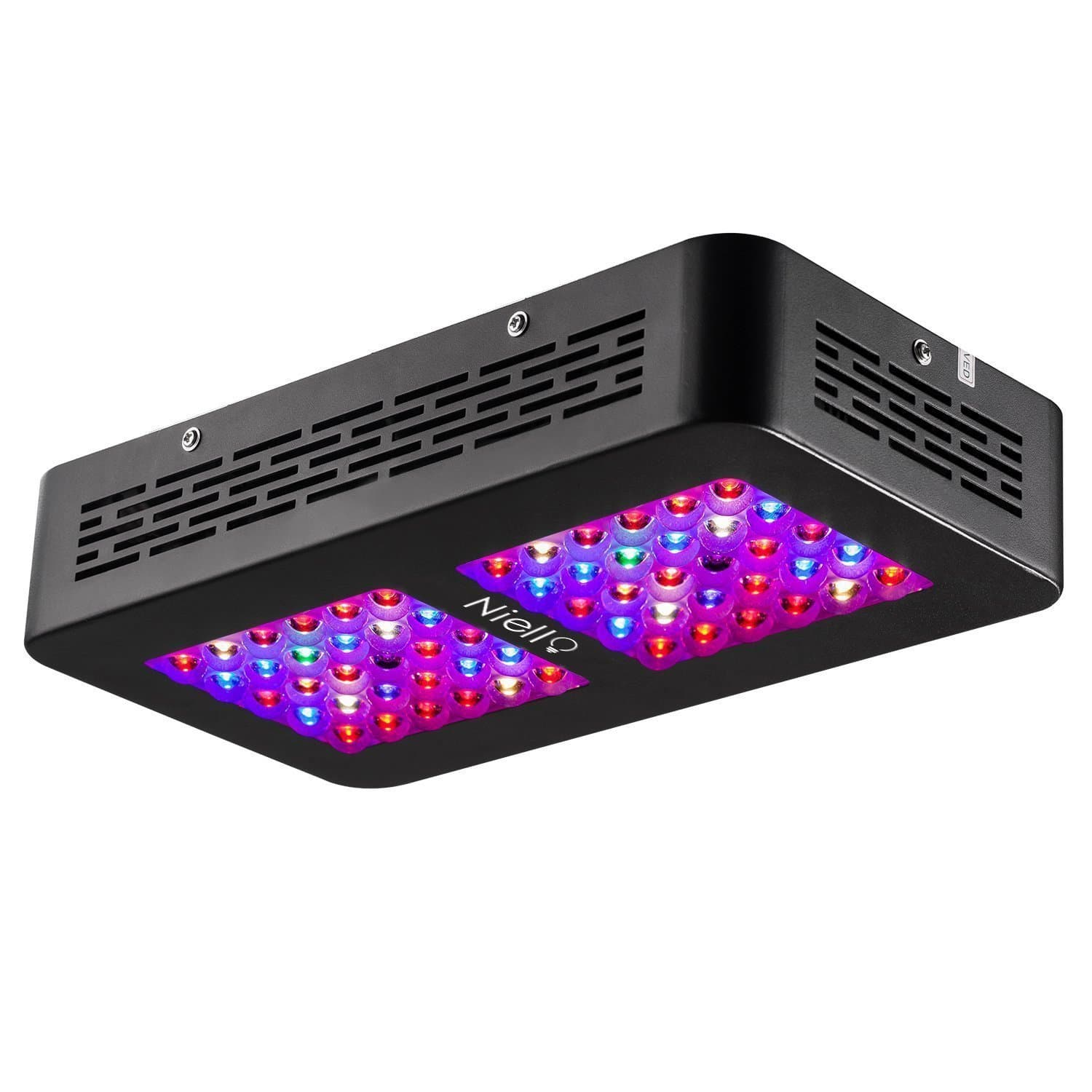 Niello 300W LED Grow Light, Professional LED Grow Lamp Dual Optical Lense-Series, Full Spectrum UV&IR Plant Grow Light with Switches for Indoor Greenhouse Hydroponic Garden Plants Veg and Flower