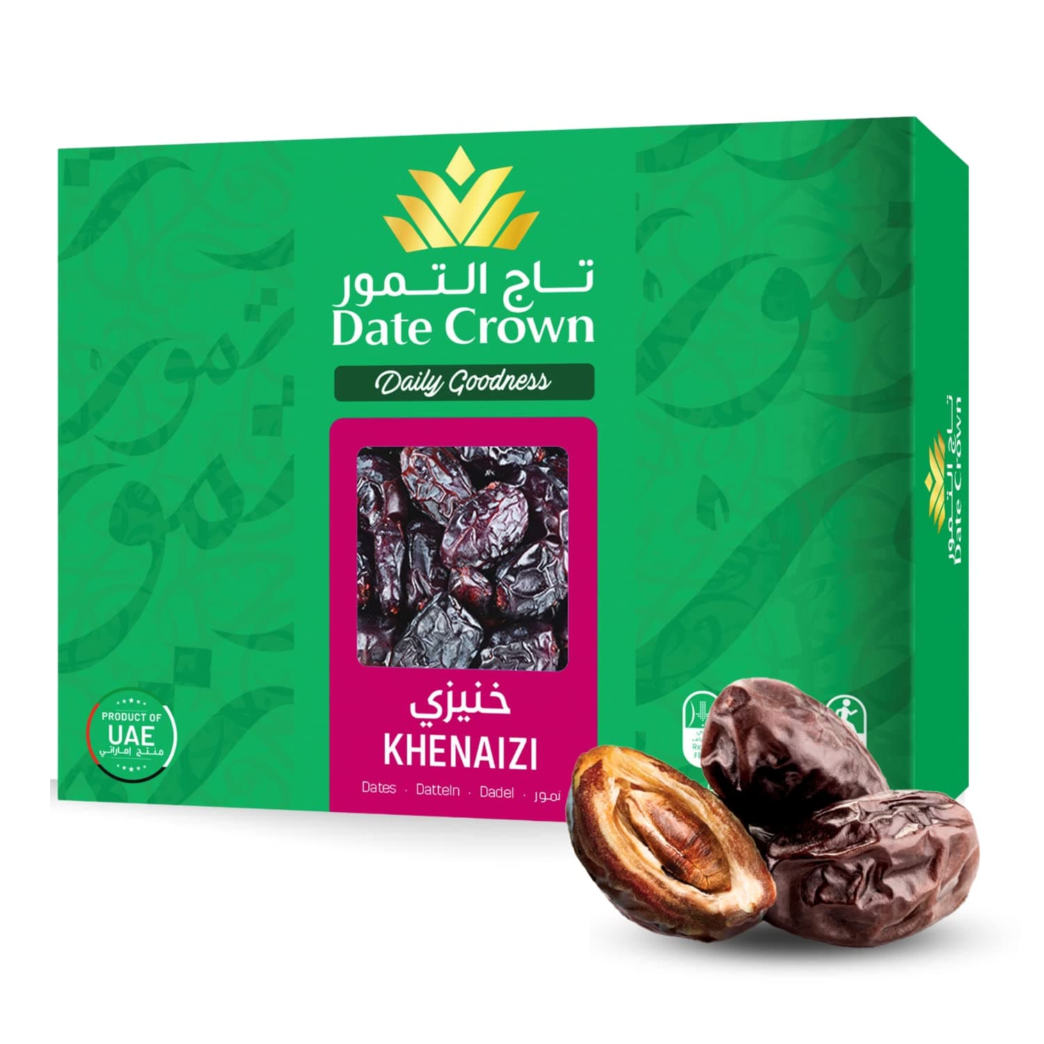 Date Crown Premium Emirates Dates 1kg (Khenaizi) (1kg)