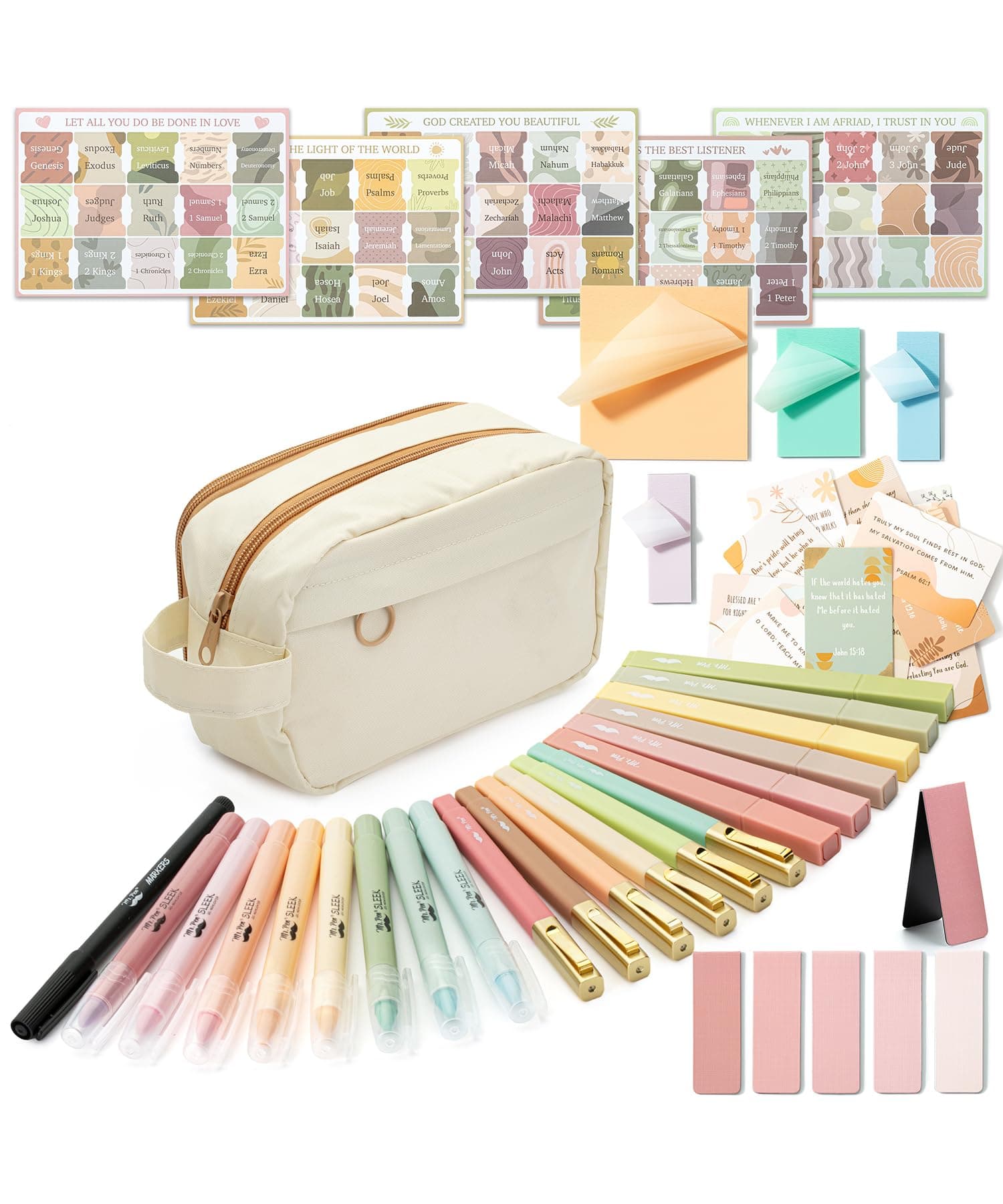 Mr. Pen- Bible Journaling Kit, Study Supplies, No Bleed Highlighters And Pens Bleed, Pens, Kit For Gift, Tools, Pencil Case