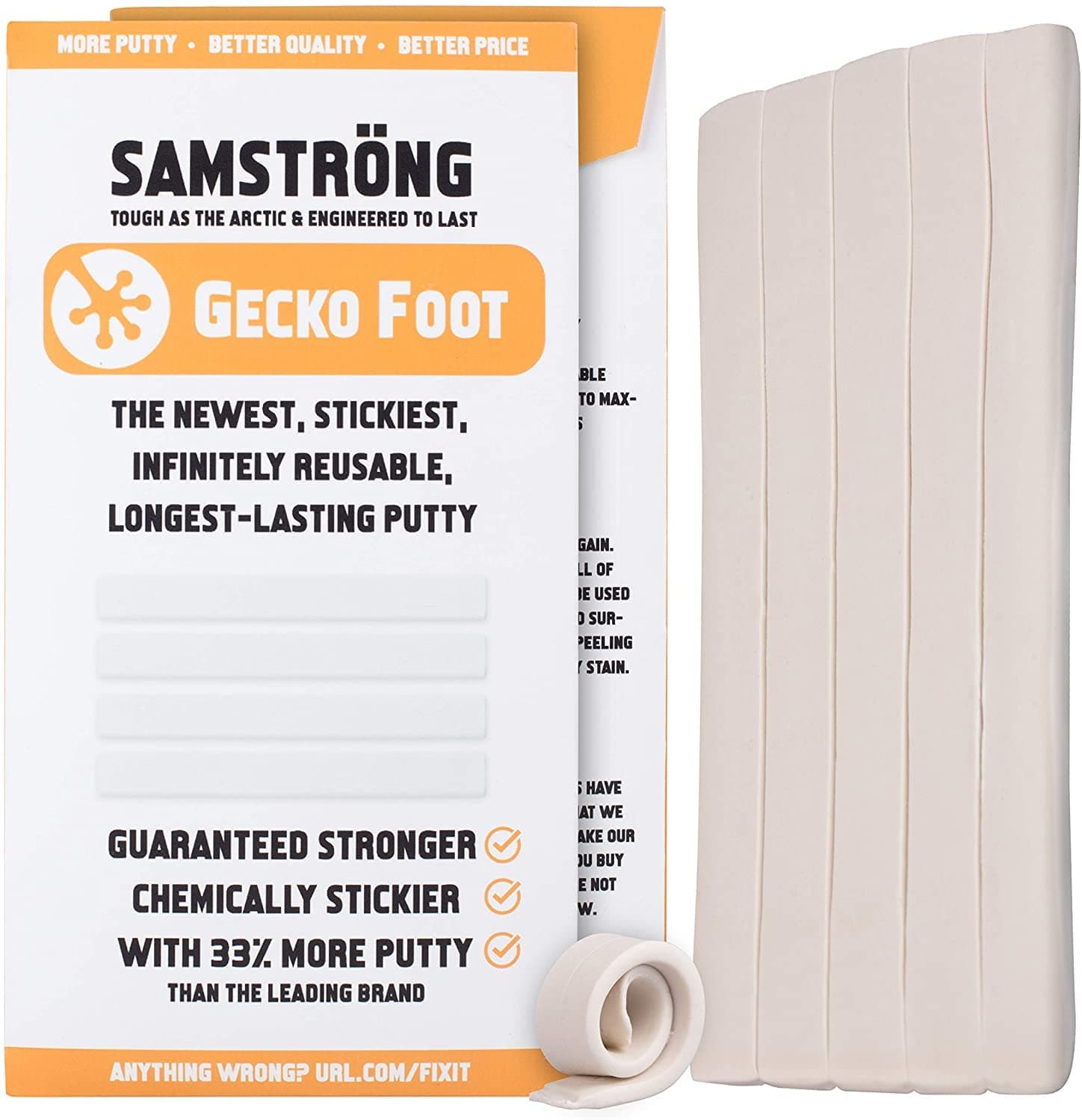 Sticky Tack - Samströng Gecko Foot Putty - The Perfect Wall Putty for Hanging Things Around The House