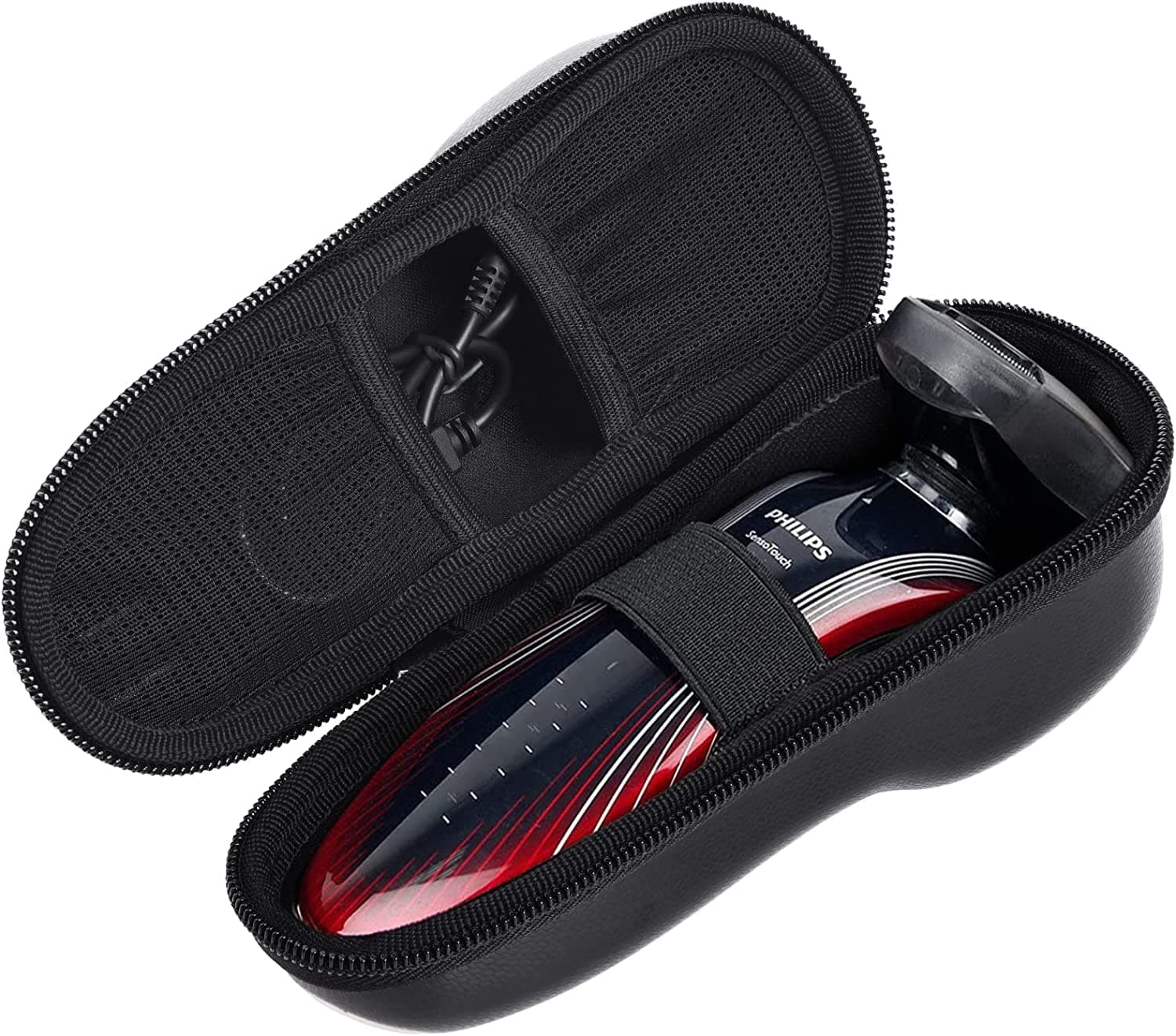 M.G.R.J Ethylene Vinyl Acetate (EVA) Portable Carrying Case Cover For Philips Cordless Electric Shaver S3122/55 /S1121/45 / Braun Electric Shaver Series 5 50-M1200S /Series 6 60N1000S (Black), Black