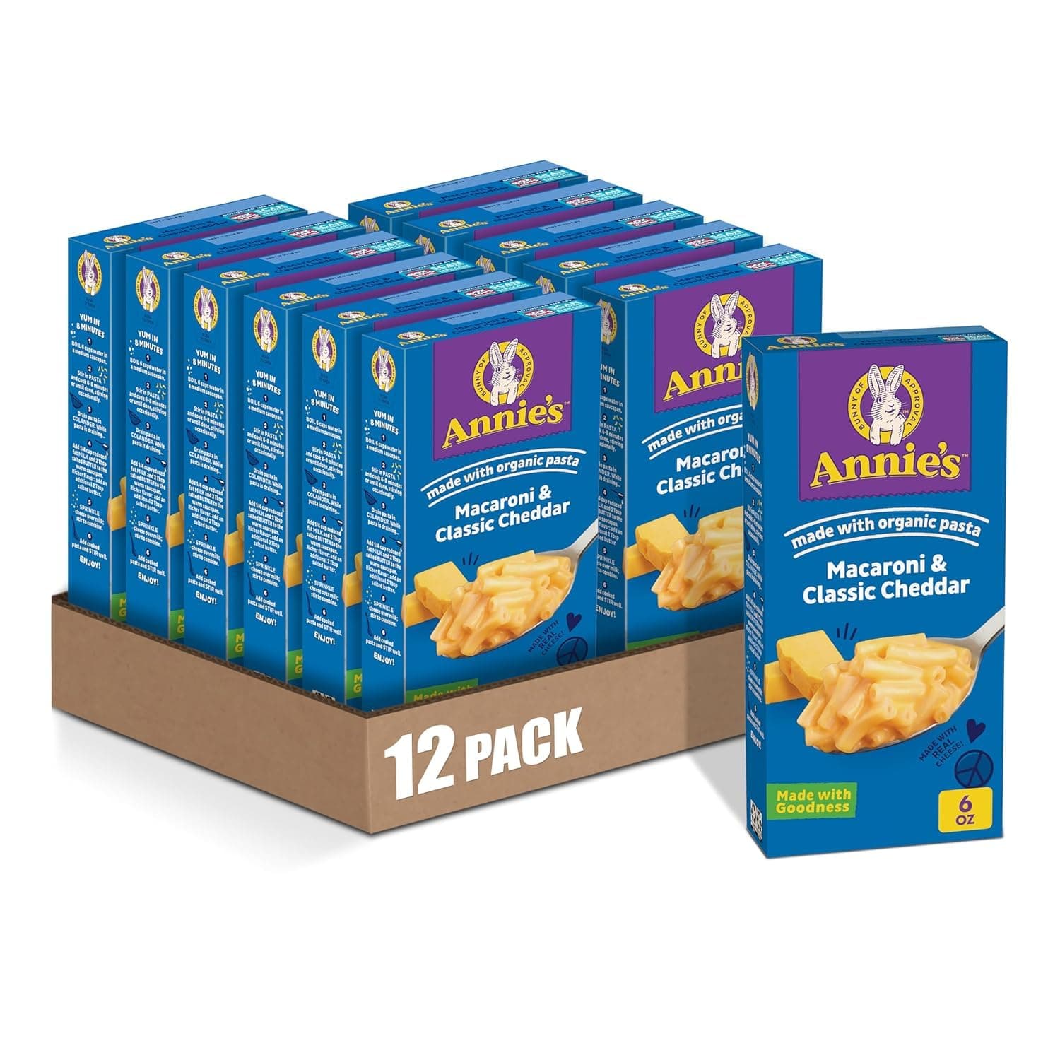 Homegrown Classic Macaroni & Cheese, 6-Ounce (Pack of 12)