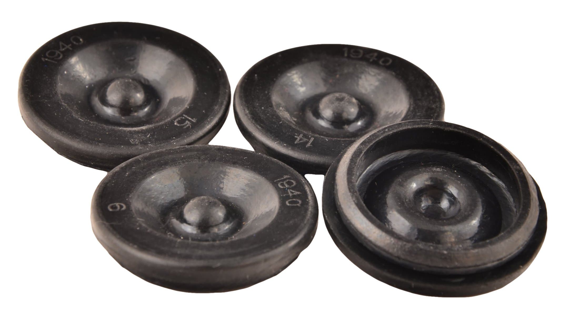 Dexter EZ Lube Rubber Grease Plugs Hub Dust Cap - 4 Pack