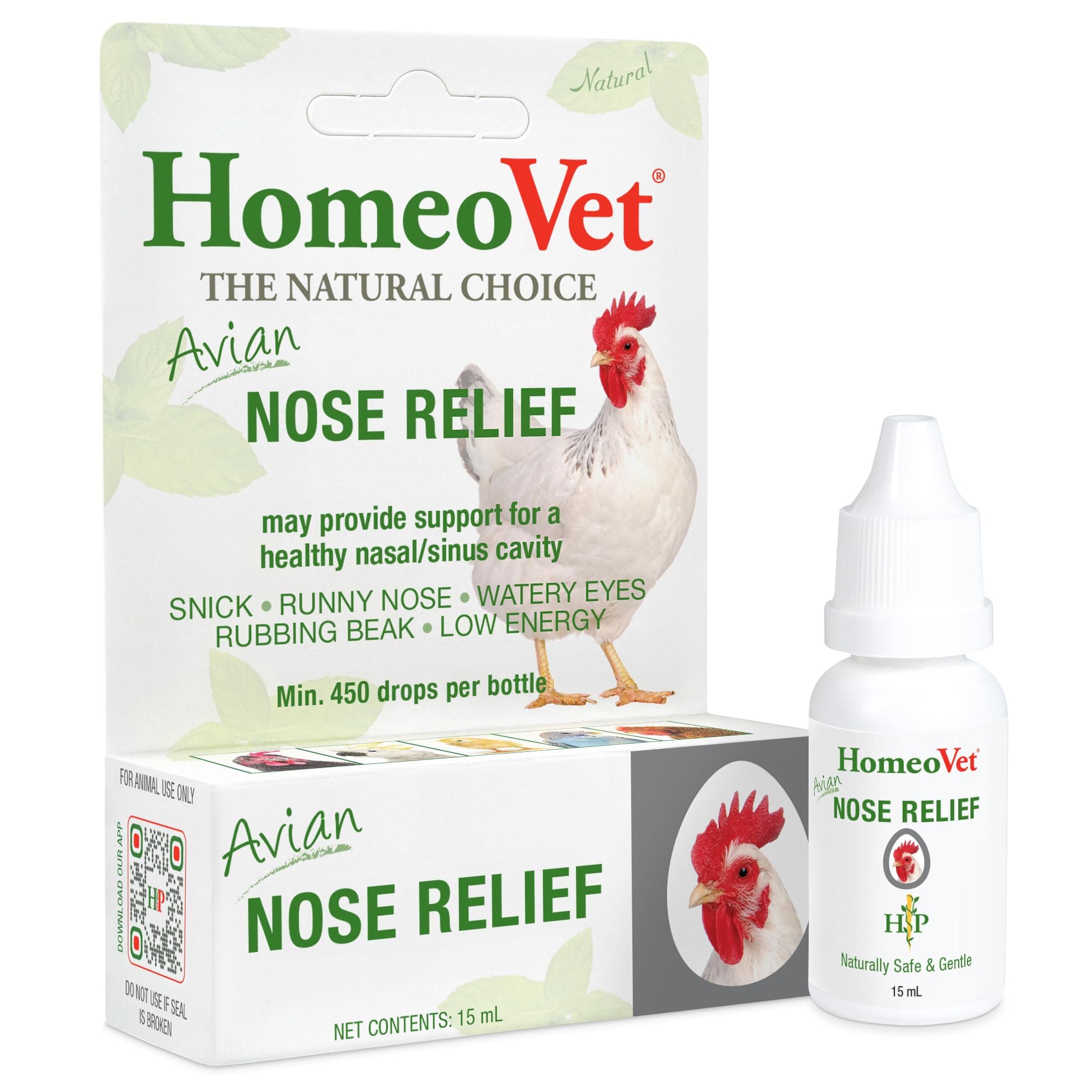 Avian Nose Relief, Safe and Natural Bird and Chicken Supplement, 15 Milliliters