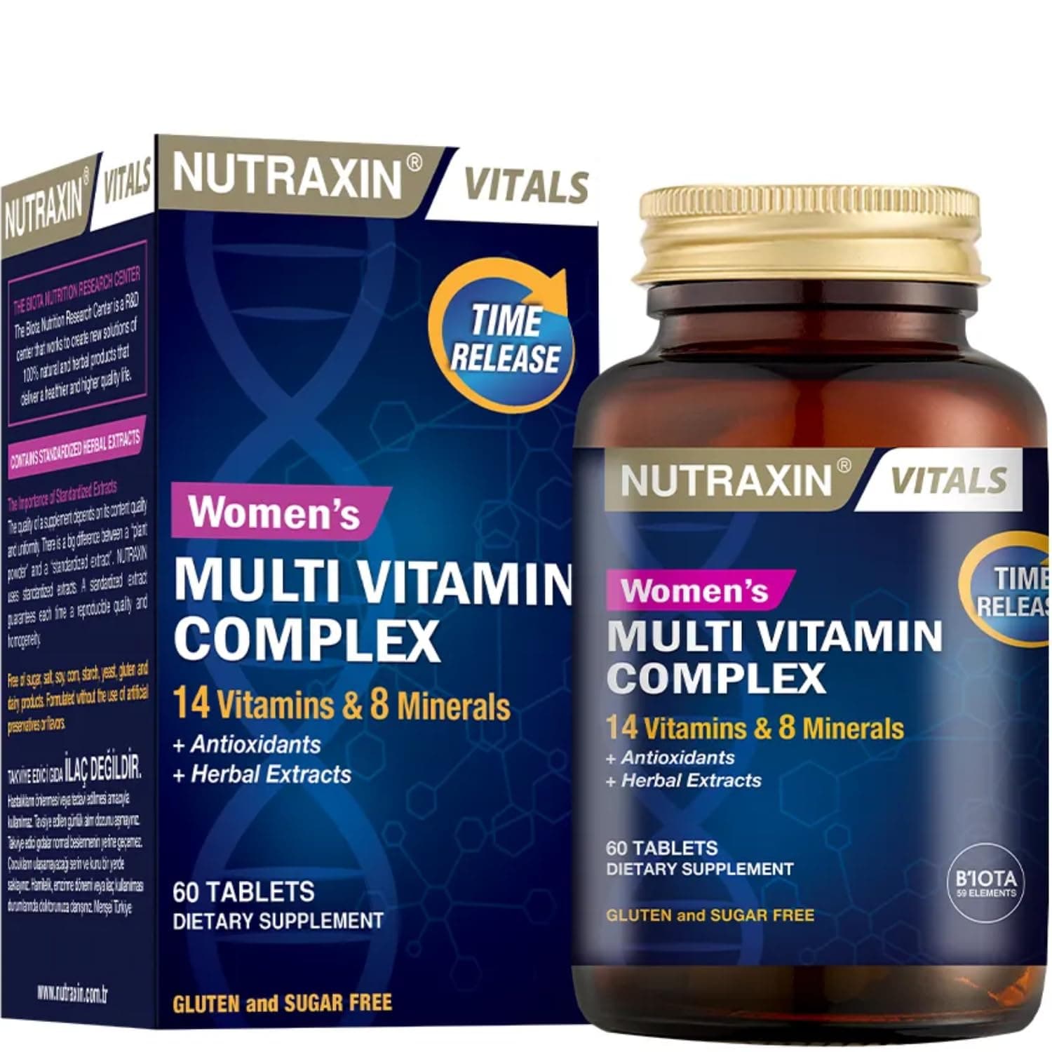 Women’s Multivitamin & Mineral Complex 60 Tablets – Daily Nutritional Support for Energy, Immunity, Hair, Skin & Nails, Hormonal Balance, Bone Health & Overall Women’s Wellness