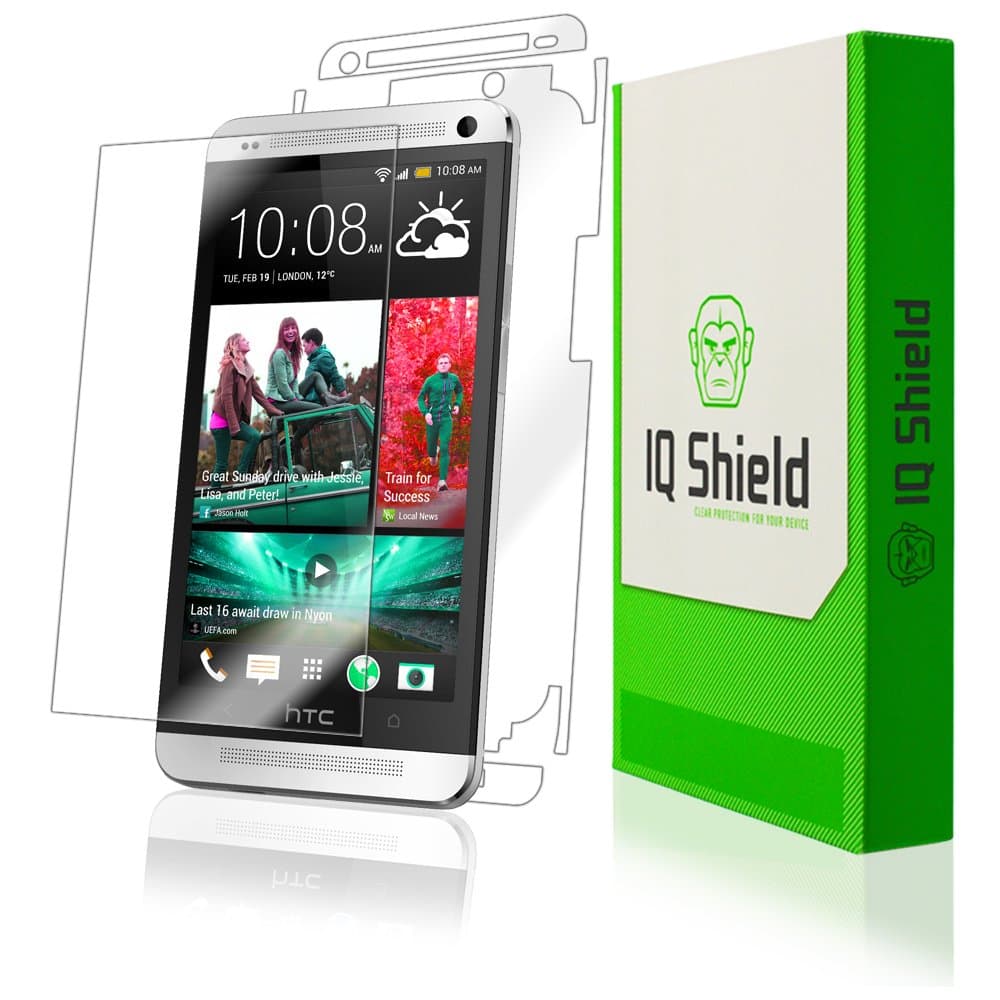 IQ Shield Full Body Skin Compatible with HTC One, Includes LiQuidSkin Clear (Full Coverage) Screen Protector HD and Anti-Bubble Film