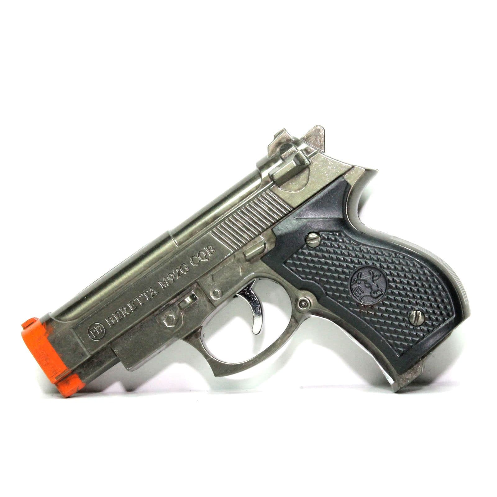G6 Novelty BERETTA Pistol Gun (Not Real) Gun Metal Color Dual Jet Flames Pocket Torch Lighter - New Unboxed …