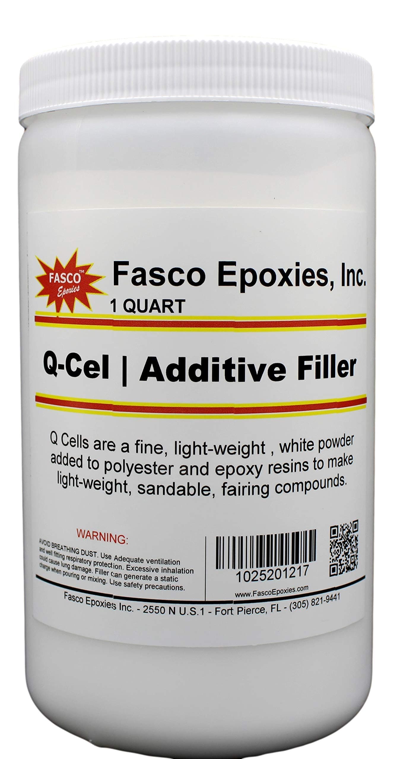 Q-Cel Filler for Boat, Fiberglass, and Surfboard Repairs - Quart