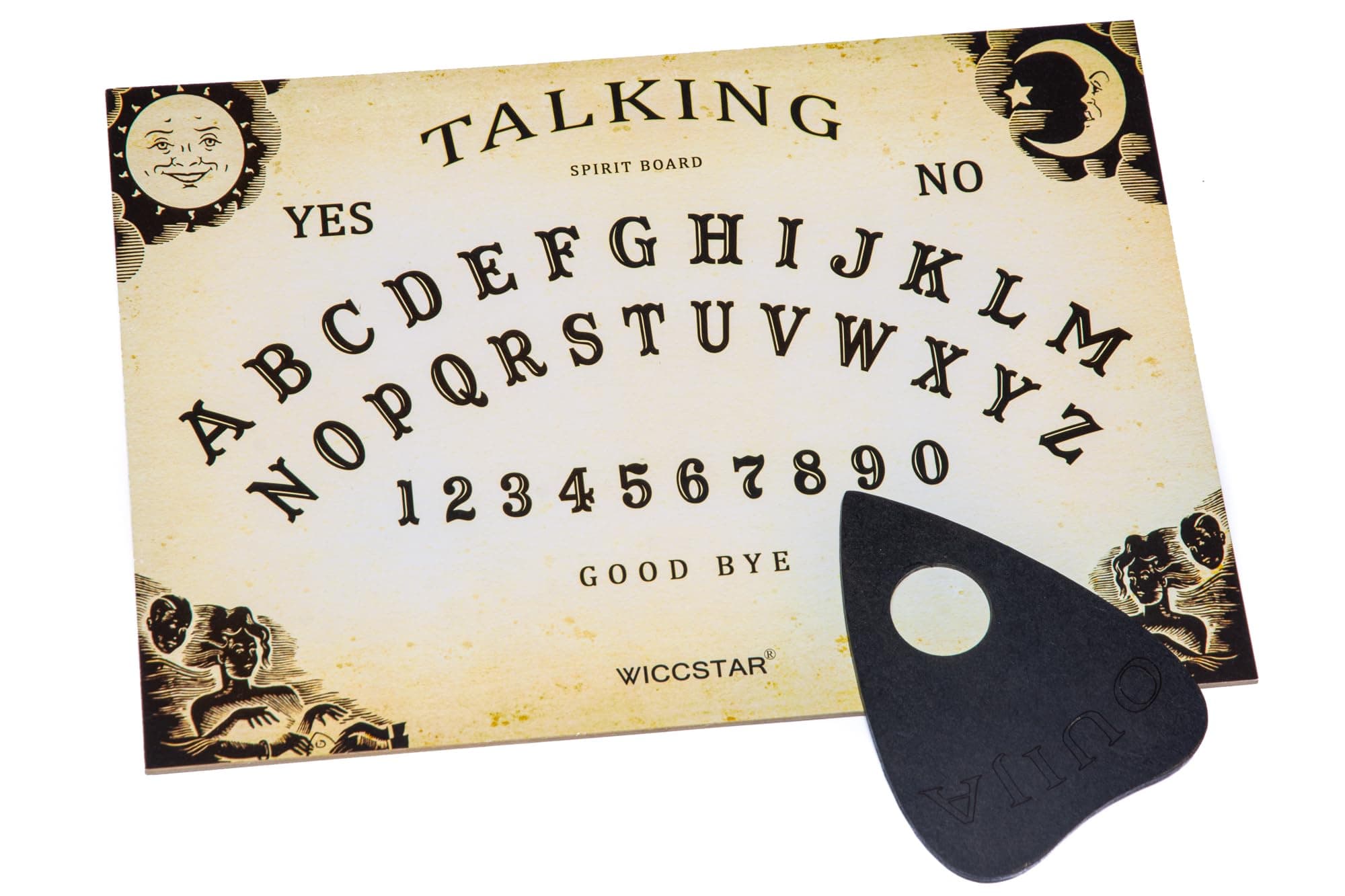 Classic style Ouija Board game with Planchette and detailed instruction
