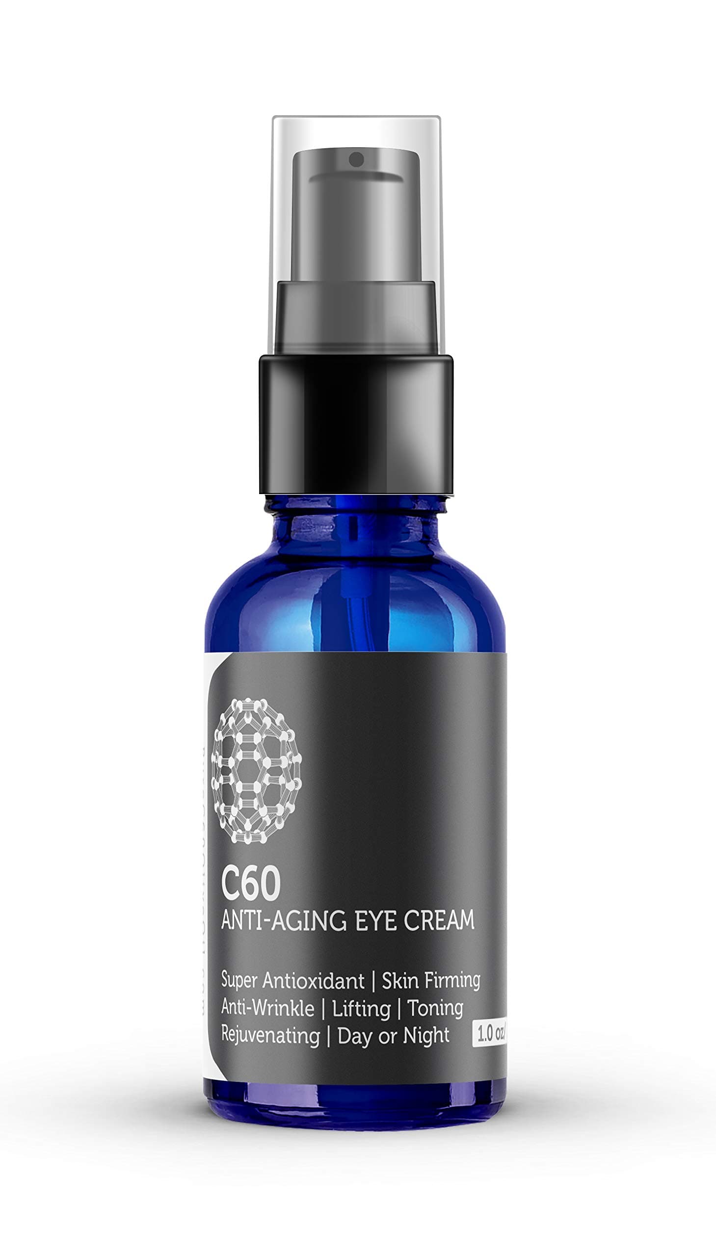 - C60 Anti-Aging Eye Cream 30ml with Matrixyl 3000, Tripeptide-5, Hydrating Botanical Hyaluronic Acid and Vitamin C for Men & Women Made with Organic Ingredients