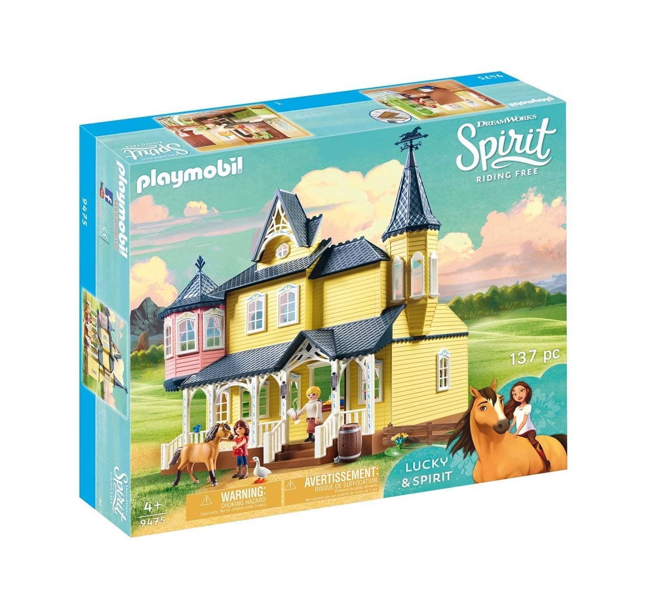 PLAYMOBIL Spirit Riding Free Lucky's House Playset, Multicolor 9475