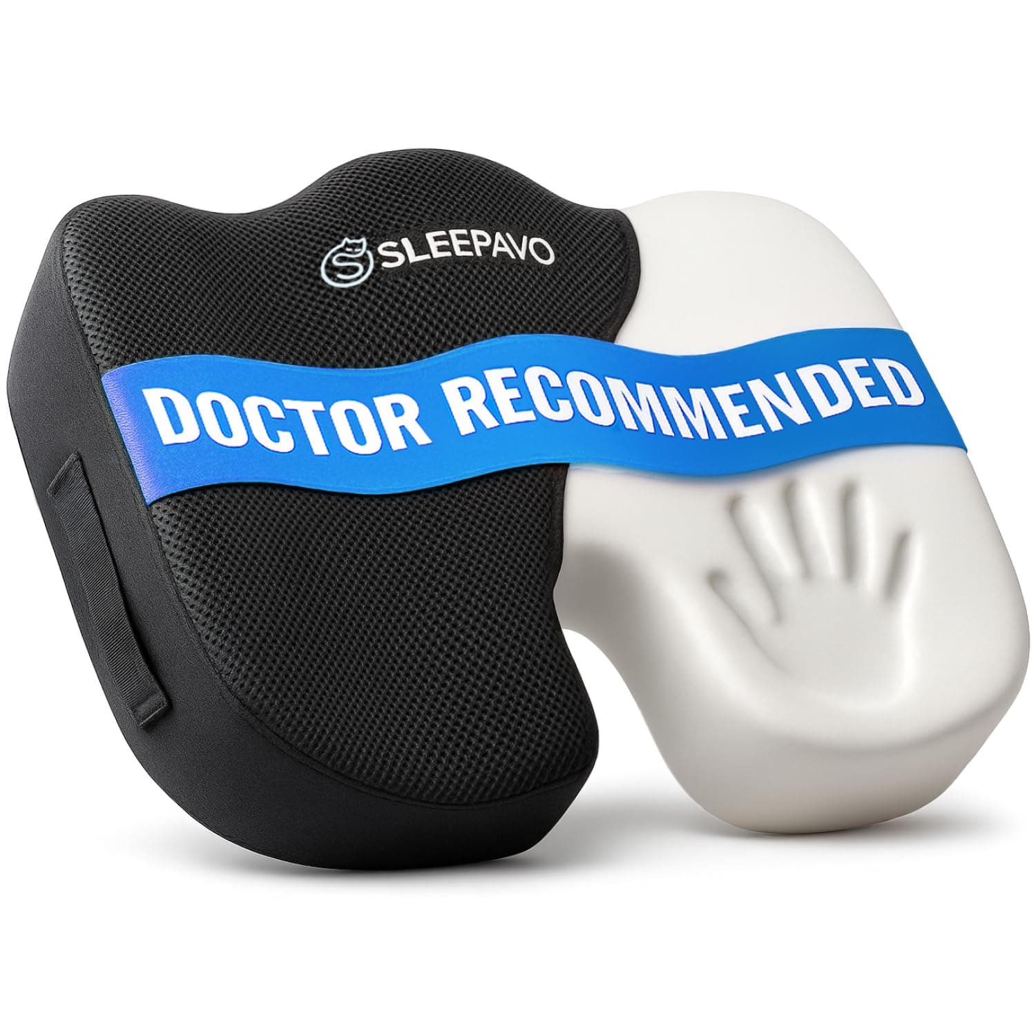 Office Chair Cushion - Seat Cushion for Tailbone Pain Relief - Butt Pillow for Coccyx, Sciatica, and Lower Back Pain - Orthopedic Chair Pad for Lumbar Support in Office Desk, Car, Airplane