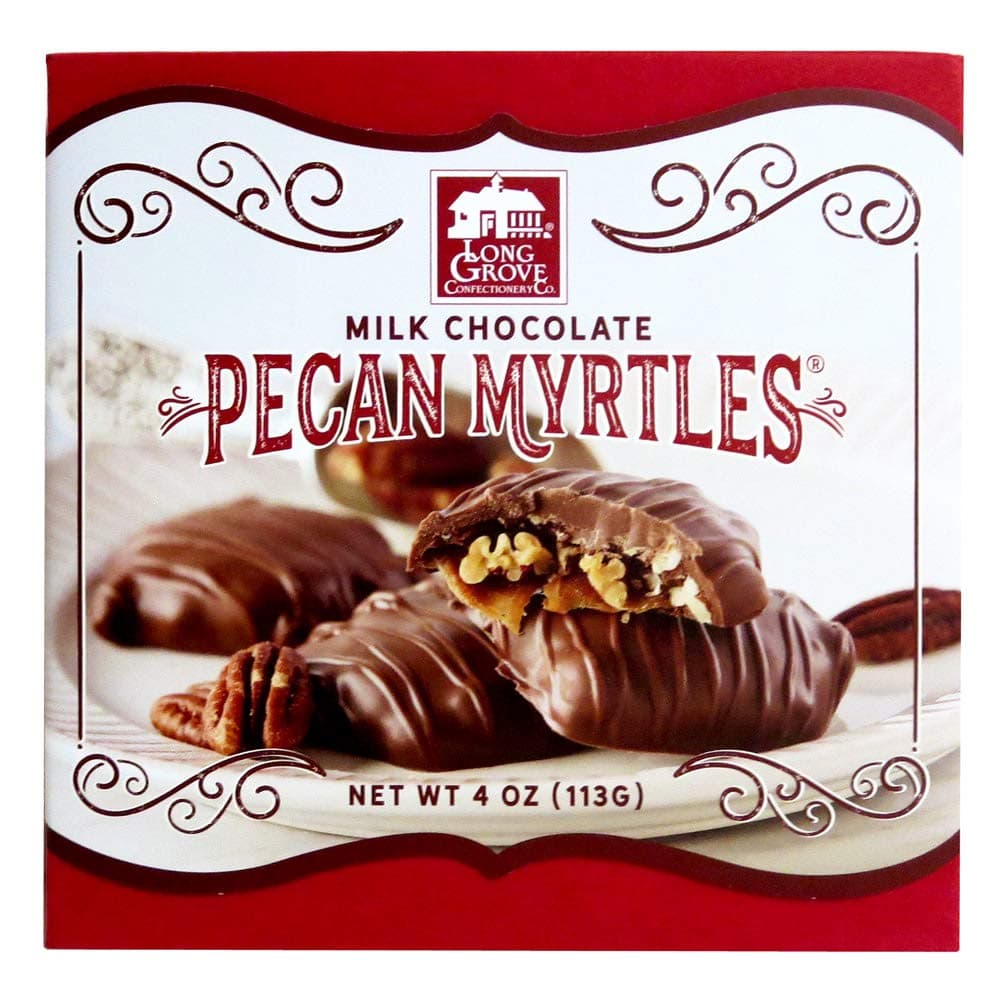 LONG GROVE CONFECTIONERY CO Milk CHOC Pecan Myrtles, 4 OZ